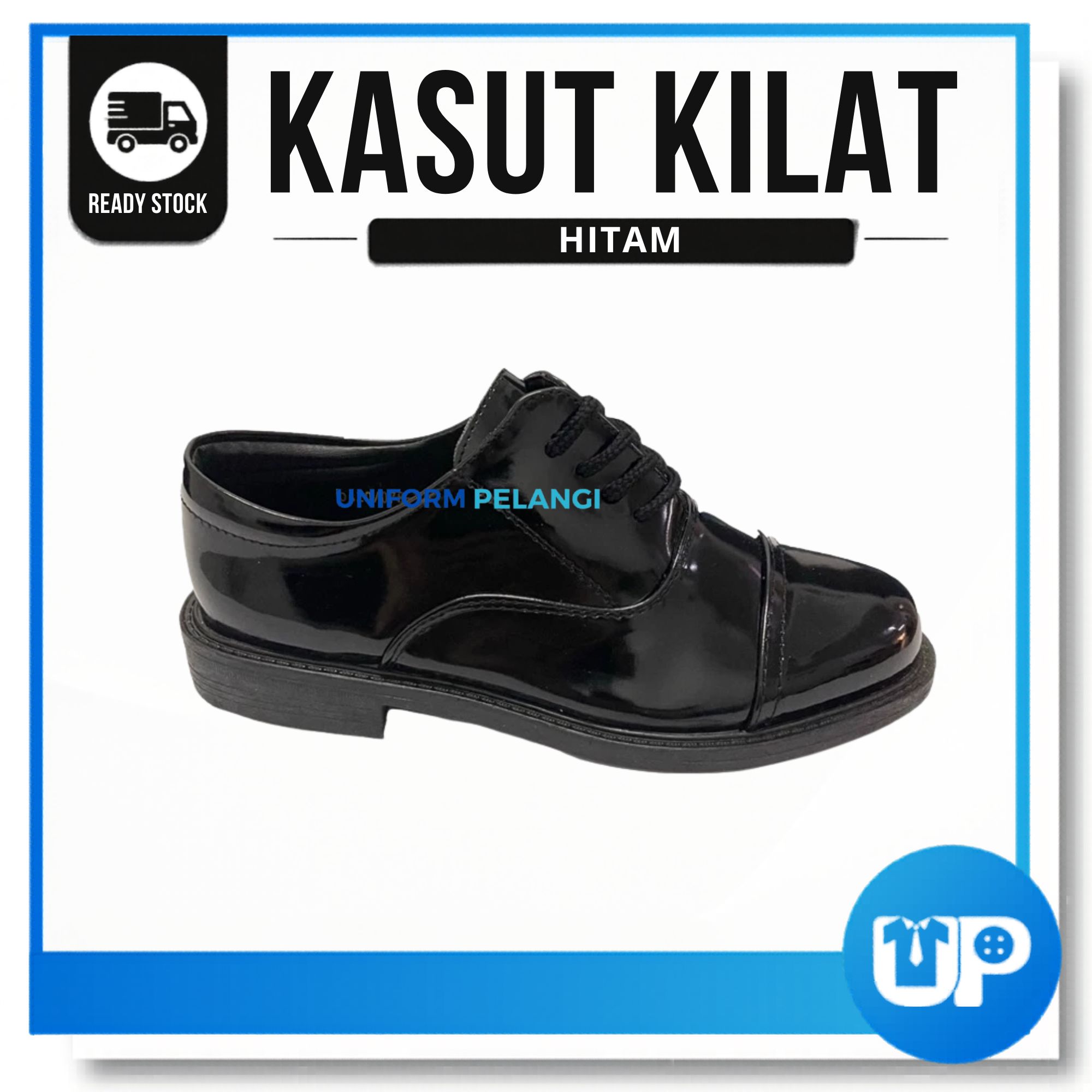 SPAKO Kasut Kilat Kawad Kokurikulum / Formal Hitam Lelaki Black Shoe