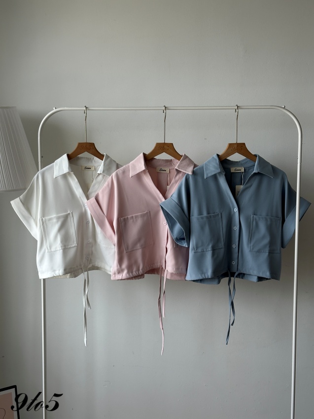 T4235 Short Sleeves Oversized Shirt