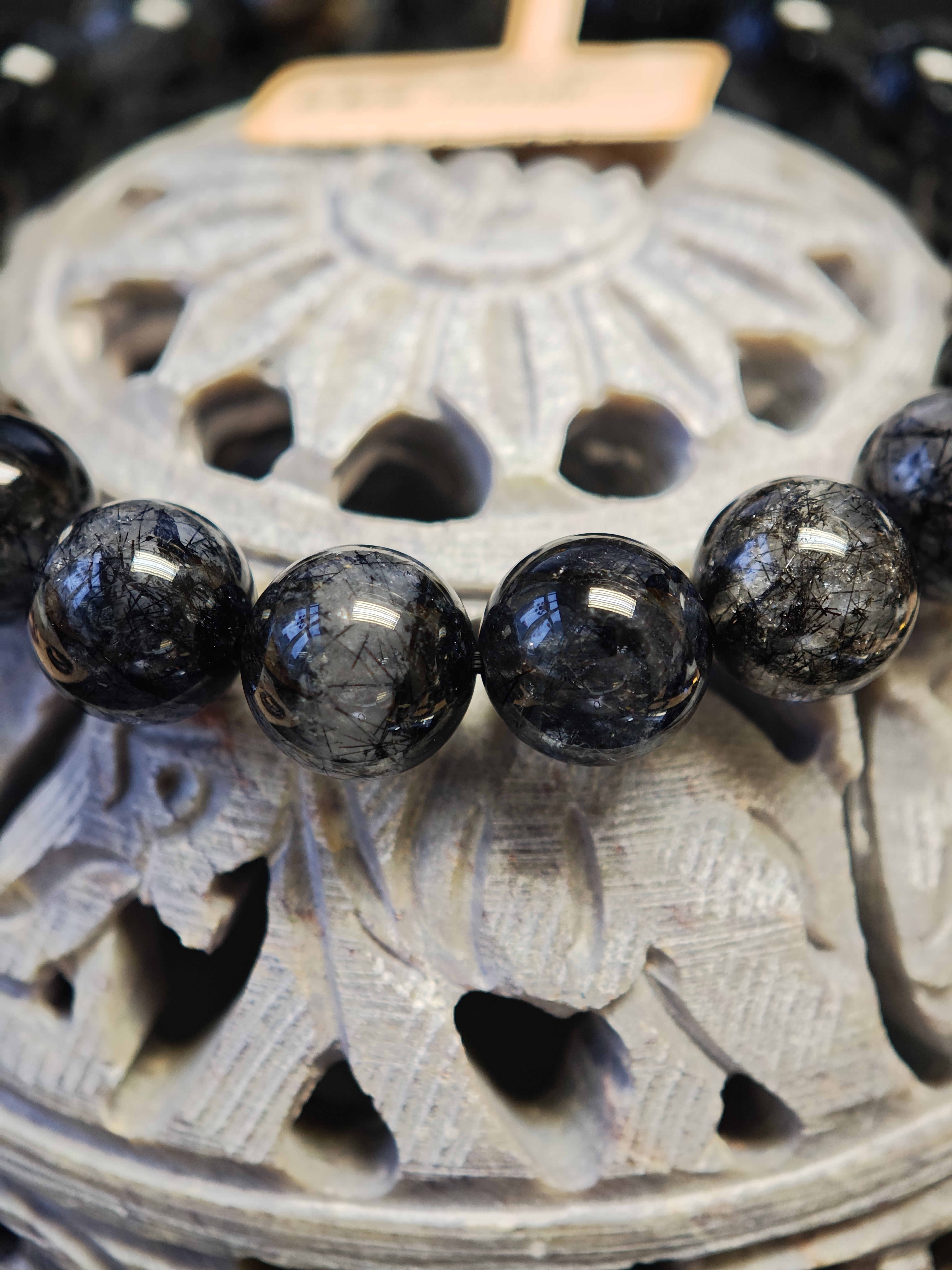 ✨新品水晶手串✨😊實物拍攝📷✨⚫黑髮晶🖤✨✨