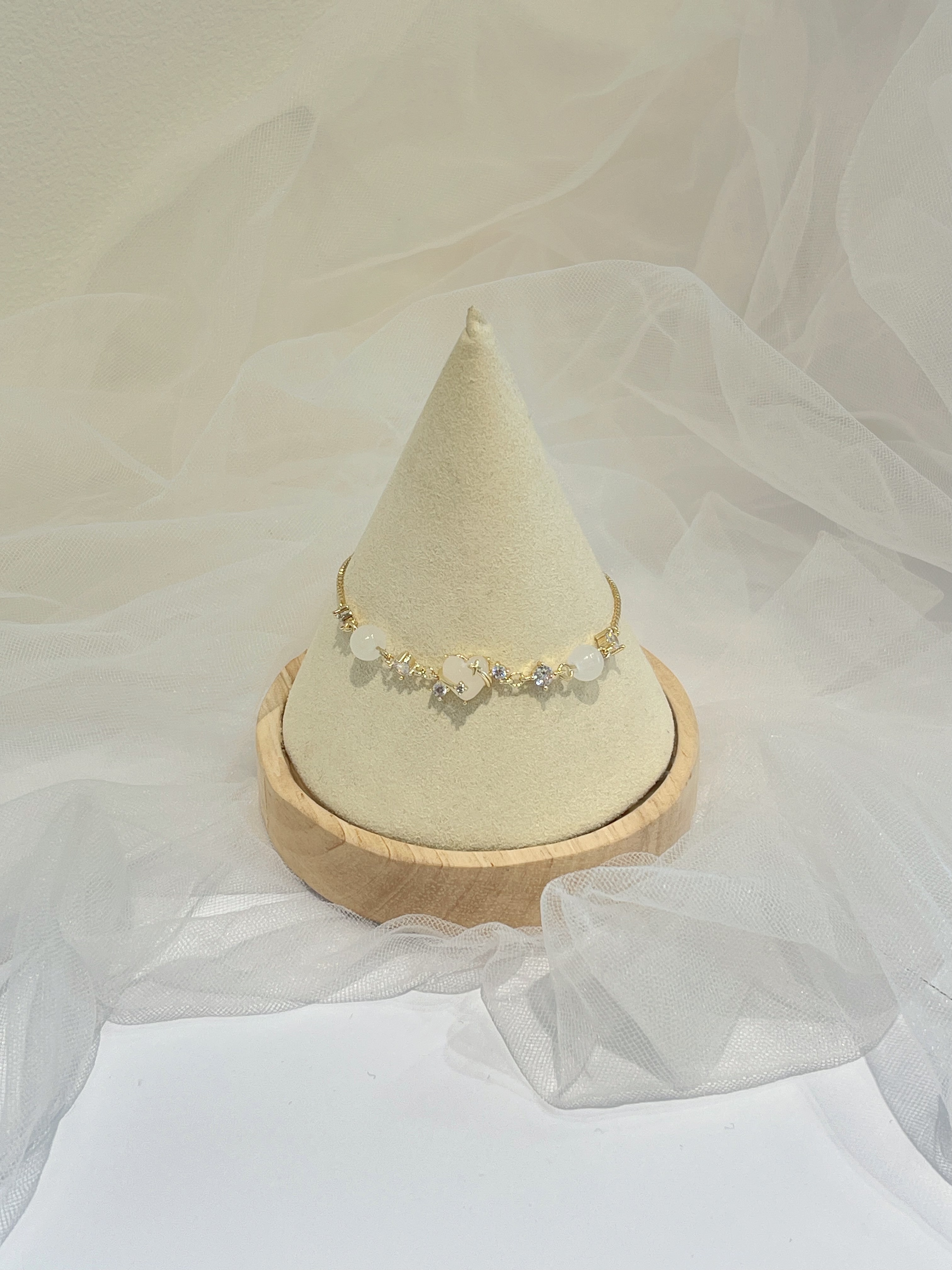 bulingbuling爱心抽绳手链