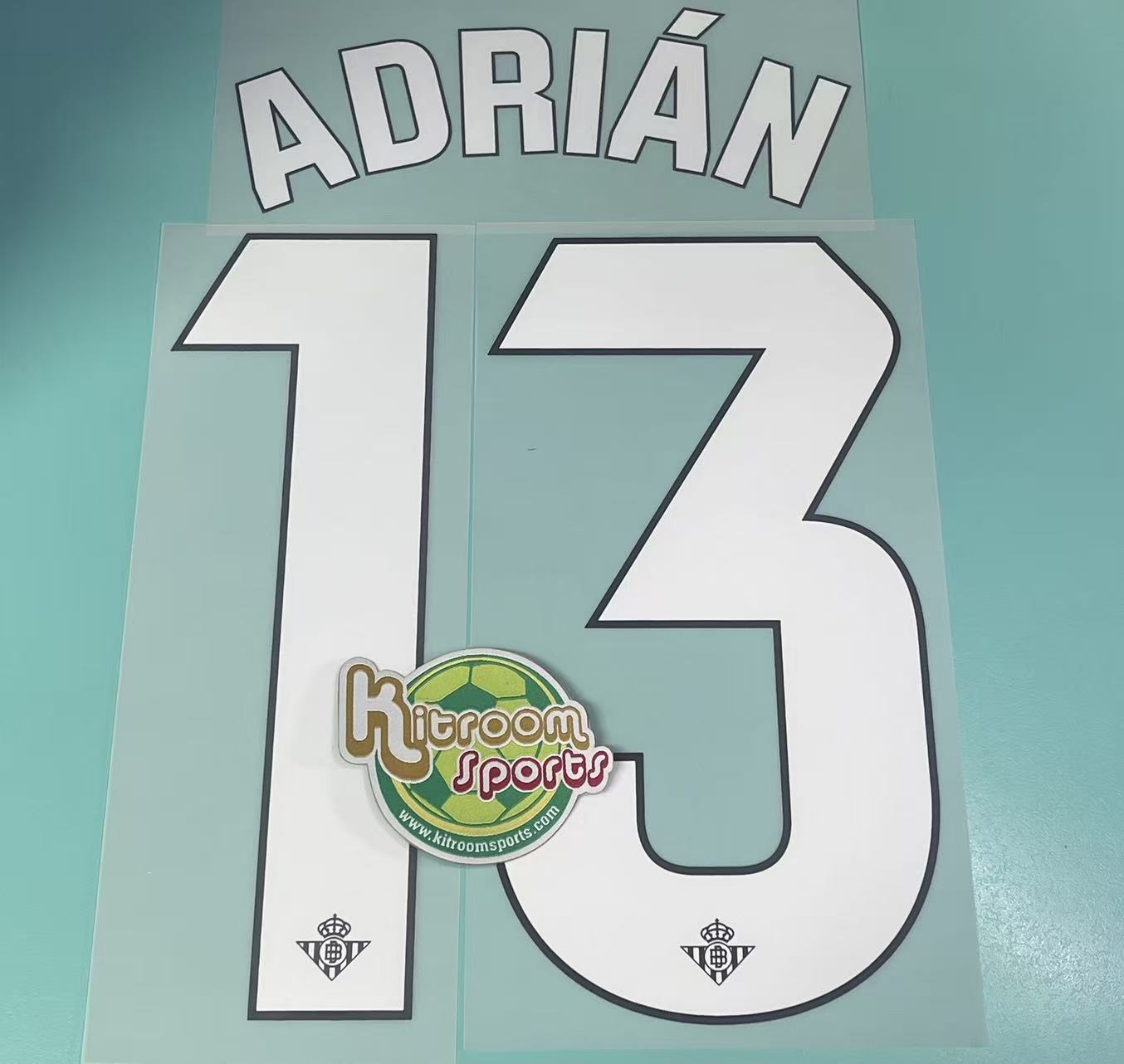 2024-25 Betis GK Nameset #13 ADRIAN