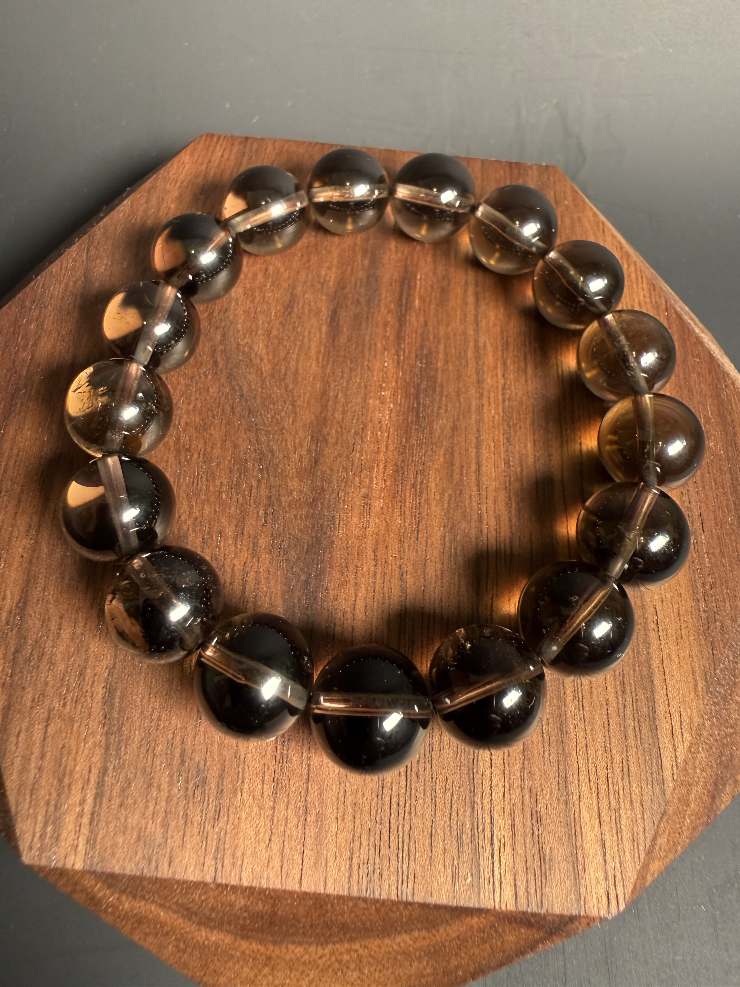 茶晶手串 (12mm) (option 2)
