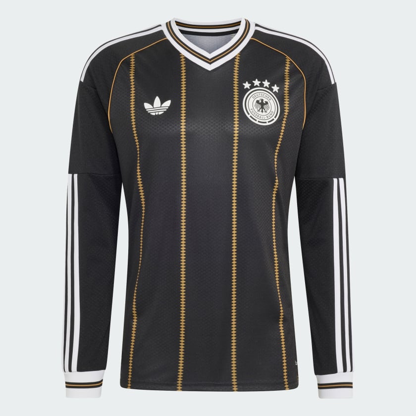 黑金告別！⚫🟥🟨 Adidas Germany 德國 2026 三客長袖球迷版球衣 (可加印球員印字及臂章) KS5182