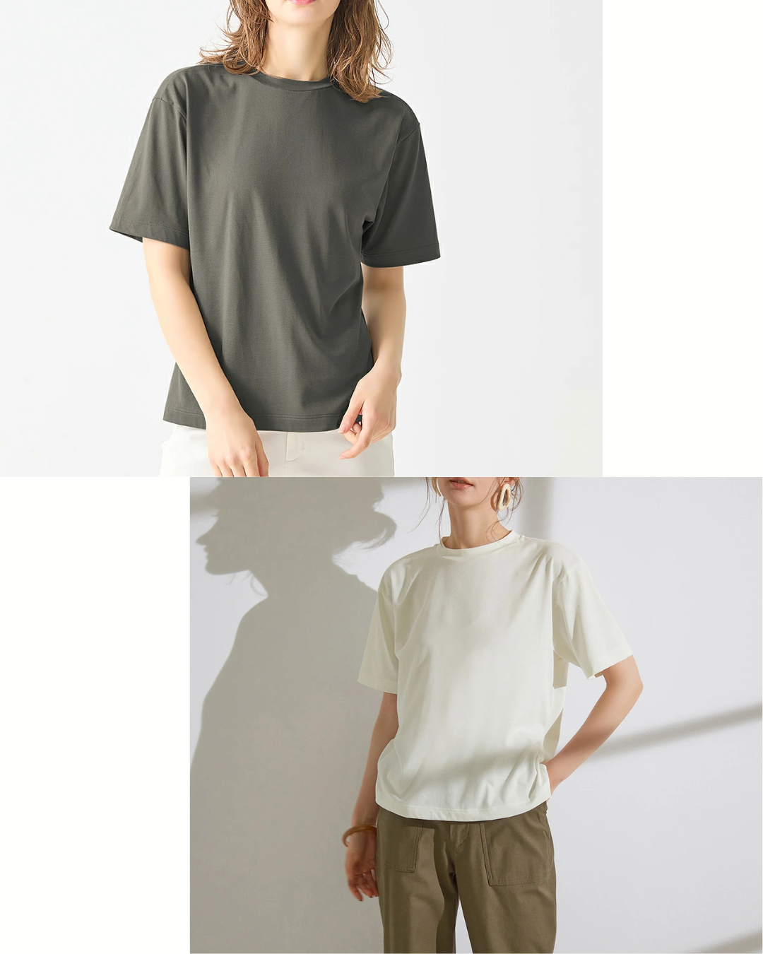 日本代購【 2026新色 日本直送 Gunze Fitte 有機棉 快乾T恤 | mix organic cotton quick dry tee ~ 5分袖 】﻿