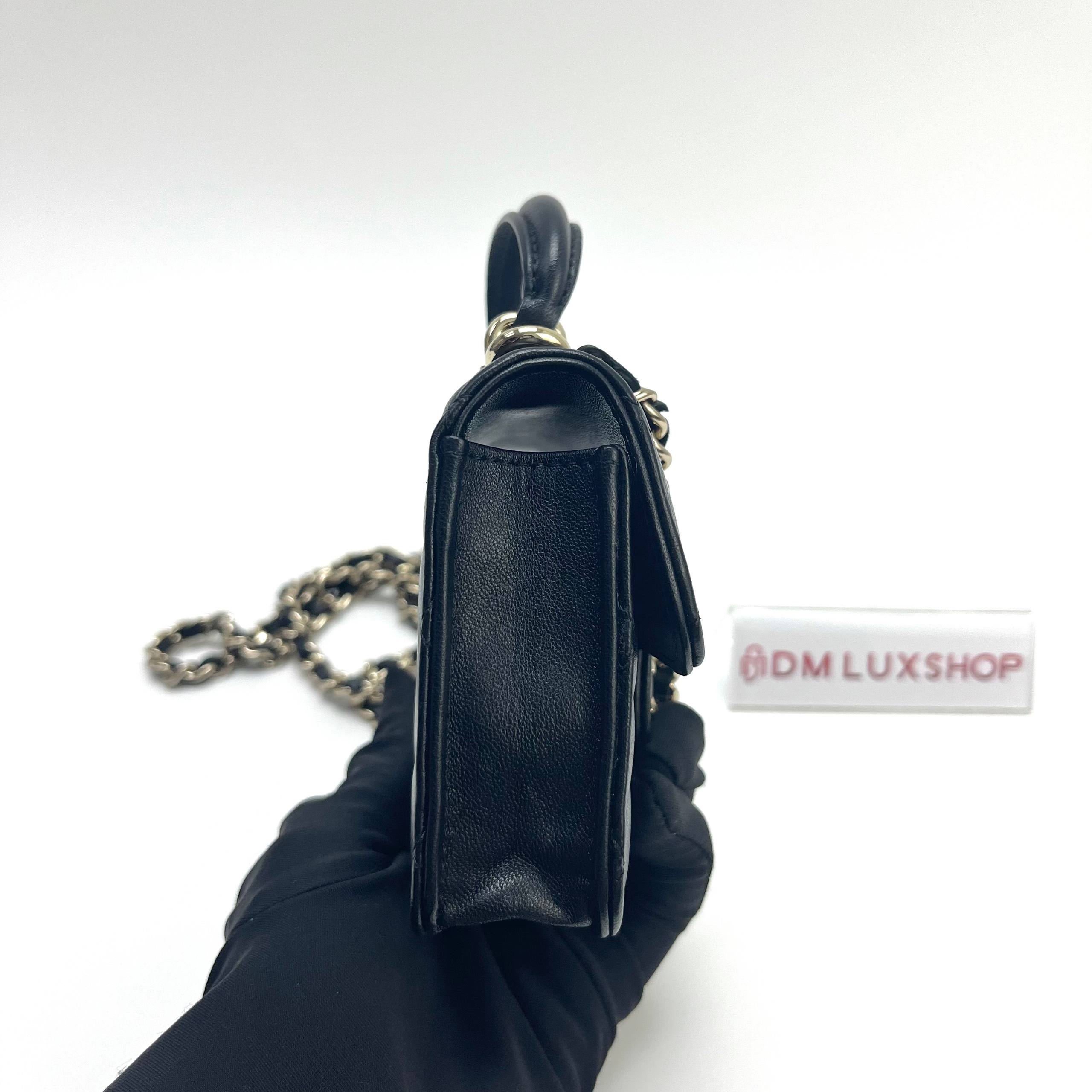 Chanel Top Handle Micro Flap Bag GHW (Serial 31, Year 2021)