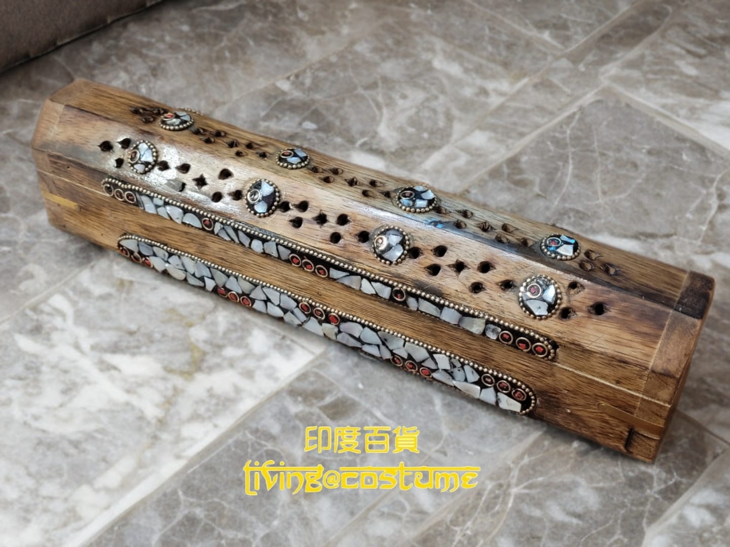 印度手工木製香盒