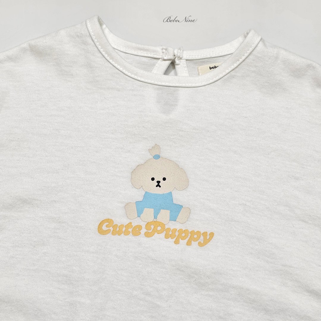 ☀️預訂 韓國直送☀️🇰🇷Bebenine兩色小狗印花純棉短袖包屁衣