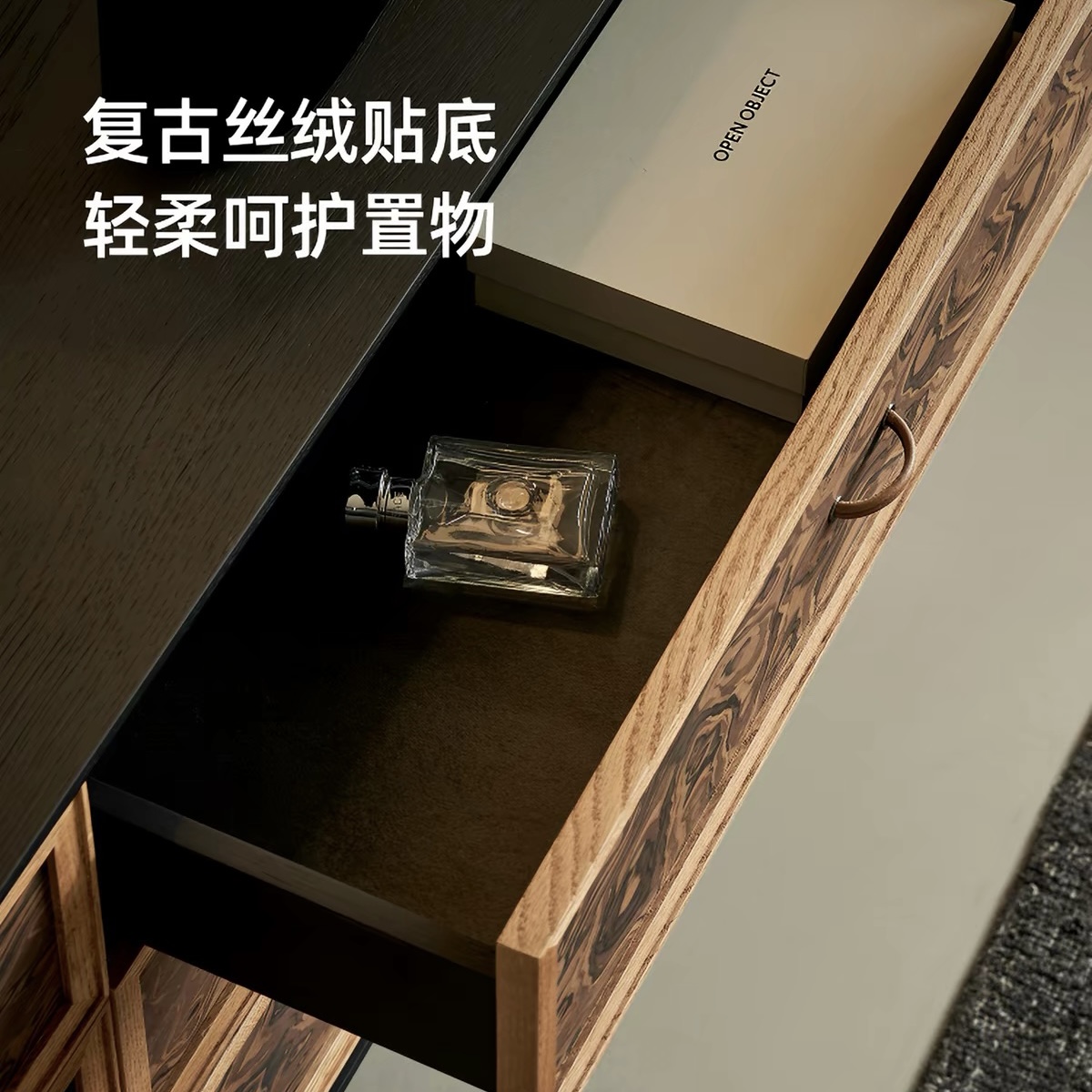 Kena可納/摩卡斗櫃中古實木餐邊櫃家用客廳復古收納儲物櫃玄關櫃 Lockers