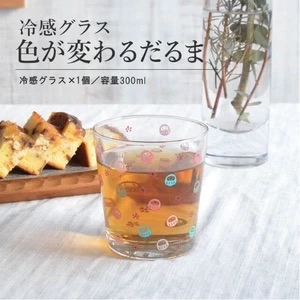 日本進口變色達摩玻璃杯