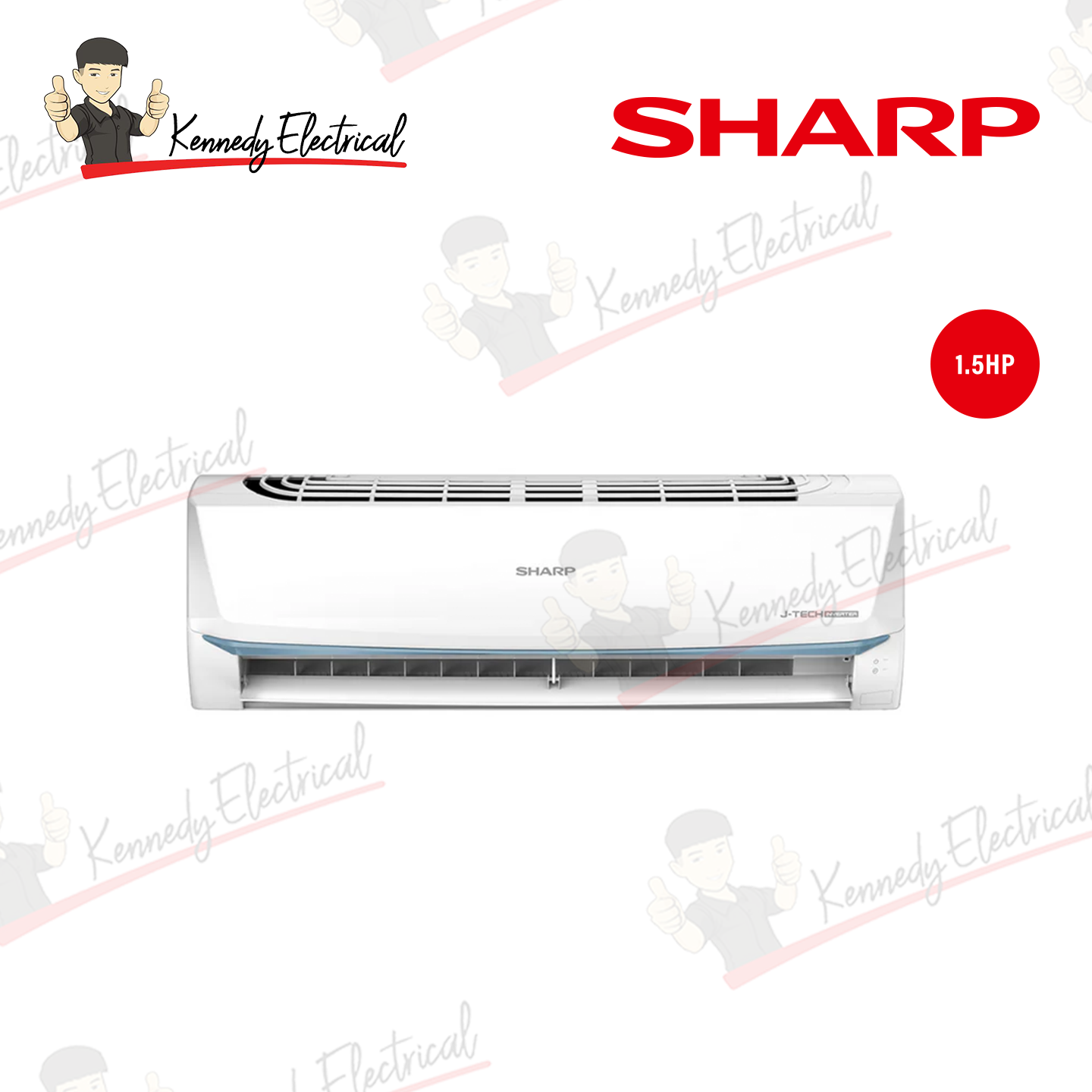 Sharp 1.5HP J-Tech Inverter Air Conditioner (AHX13BED)