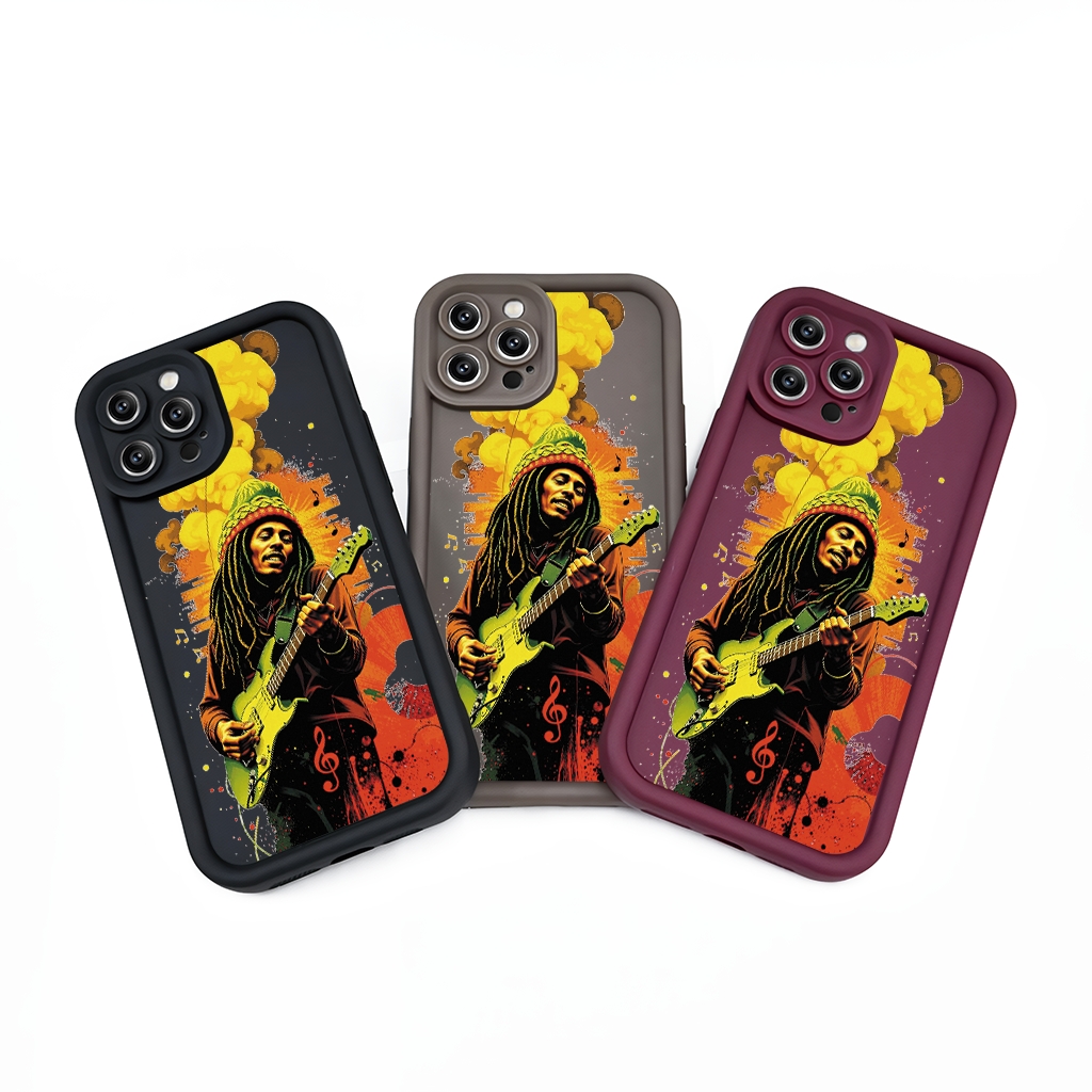 TPU DESIGN CASE PHONE FOR SAMSUNG - DESIGN BOBMARLEY