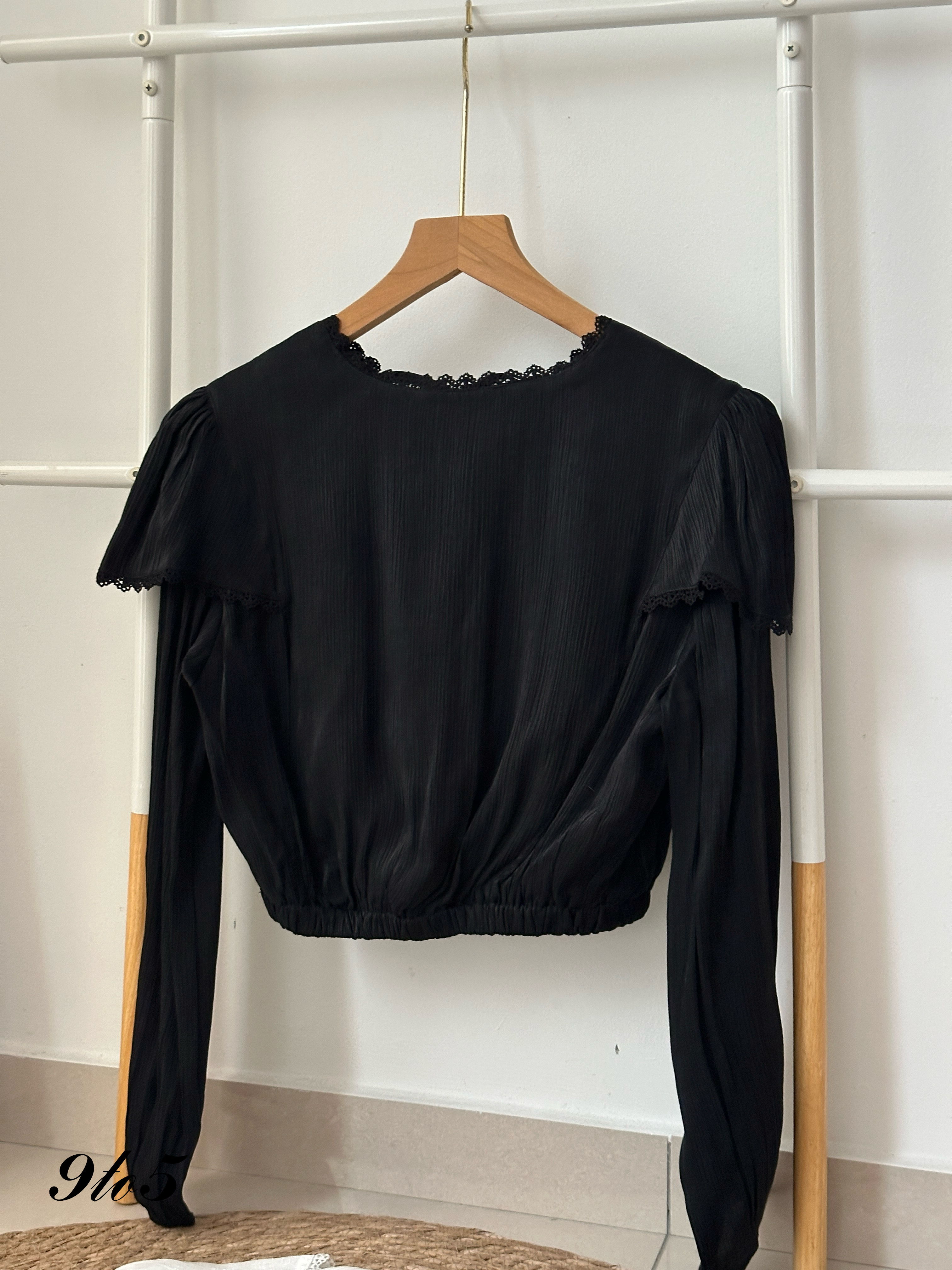 T3974 Lace Peter Pan Blouse - 3 Colors