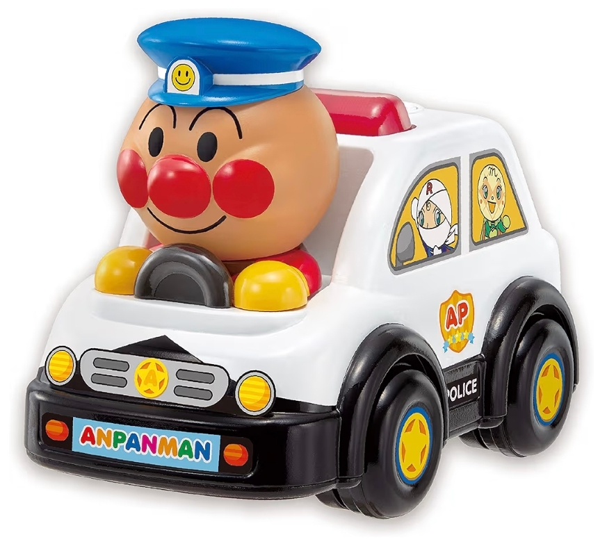 Anpanman麵包超人警察車玩具 聲光互動巡邏車 語音學習車 幼兒推車玩具 18個月以上