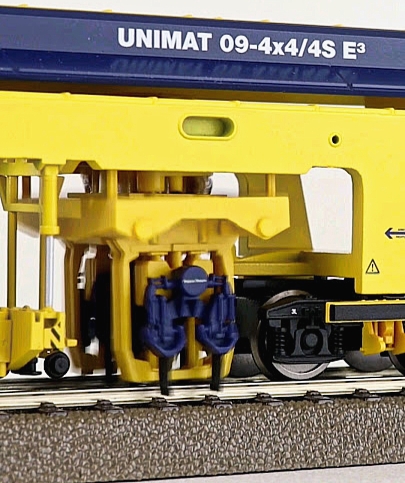 HO 1:87 Unimat 09-4x4/4S E3 Ballast Tamping Machine DCC sound and functional model