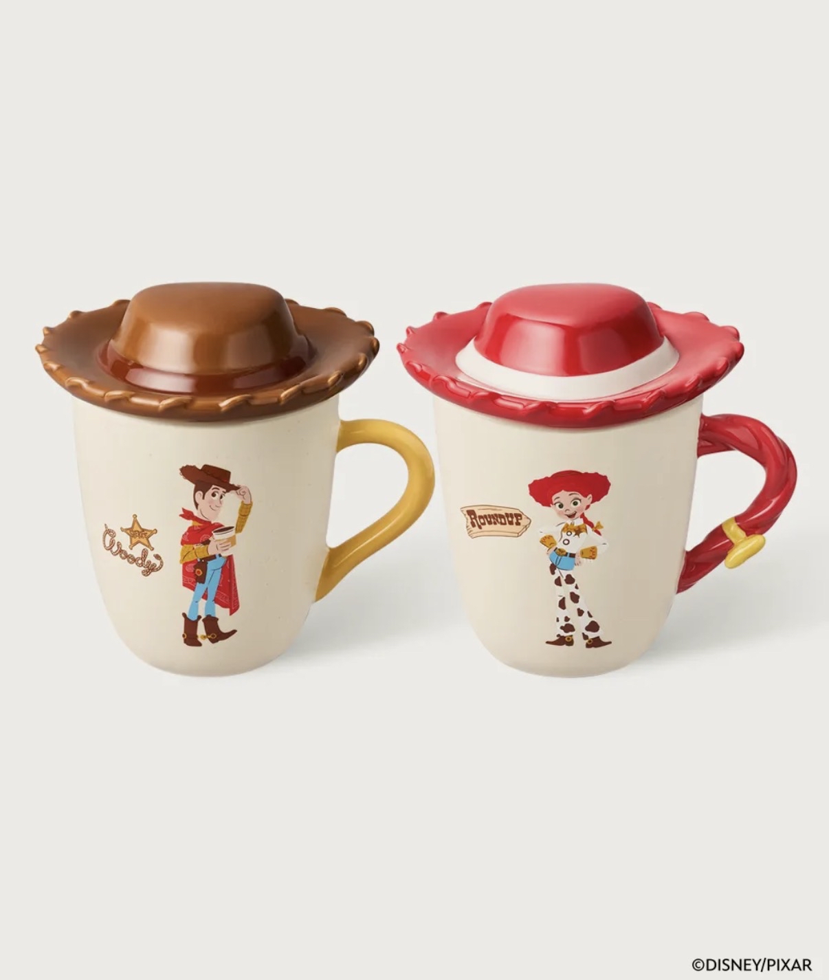 TOY STORY X STARBUCKS Toy Story Woody & Jessy Mug Set 胡迪及翠絲牛仔帽杯蓋馬克杯套裝（1SET 2PCS)