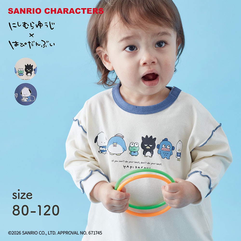 🆕【⭐訂購⭐】日本直送 🇯🇵🌀 插畫家 #西村裕二 x #SanrioCharacters 長袖 tee［2款選］🌀 [PLJA-0143] [261115]