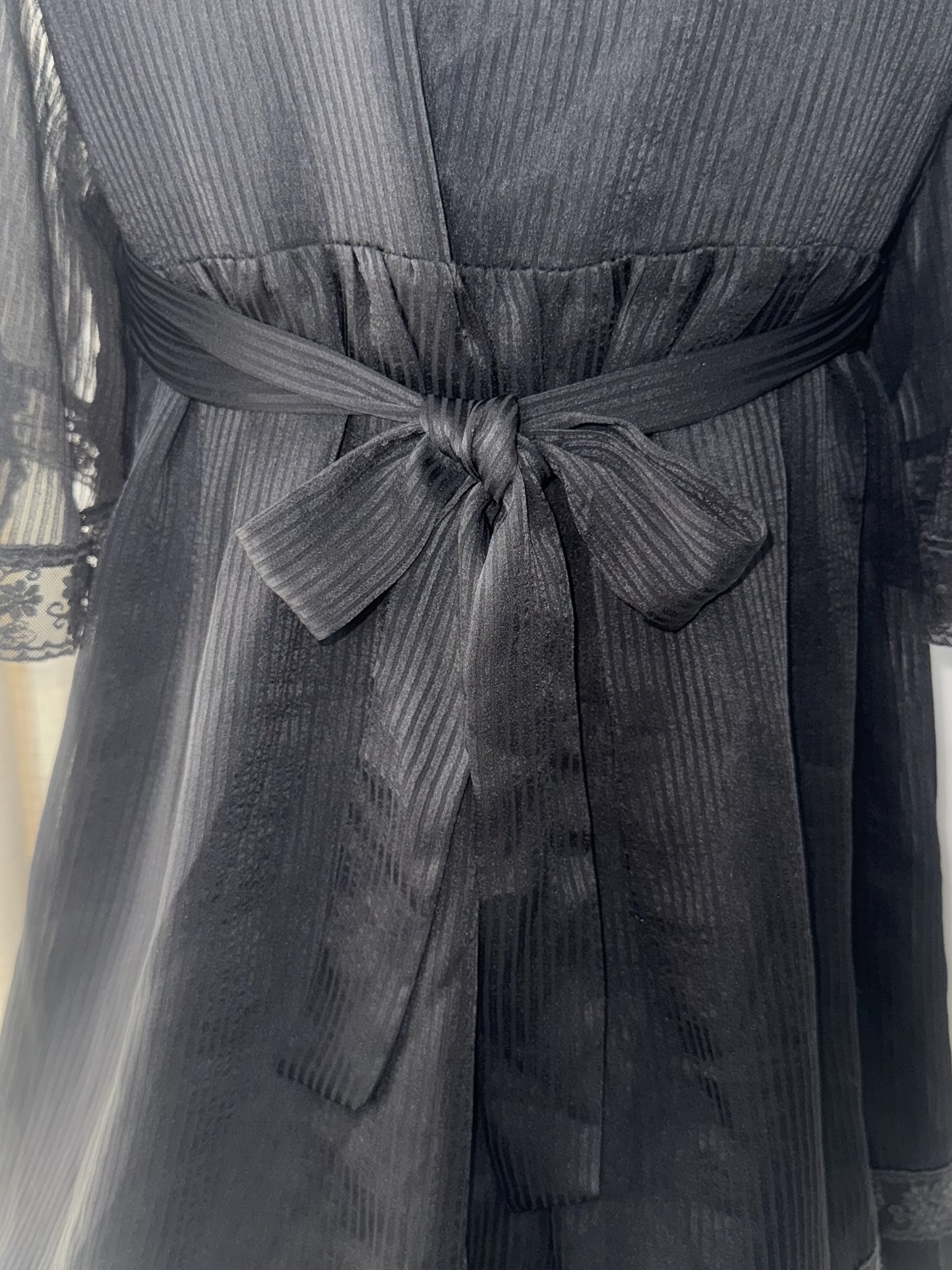 Black Embroidered Square Neck Tunic