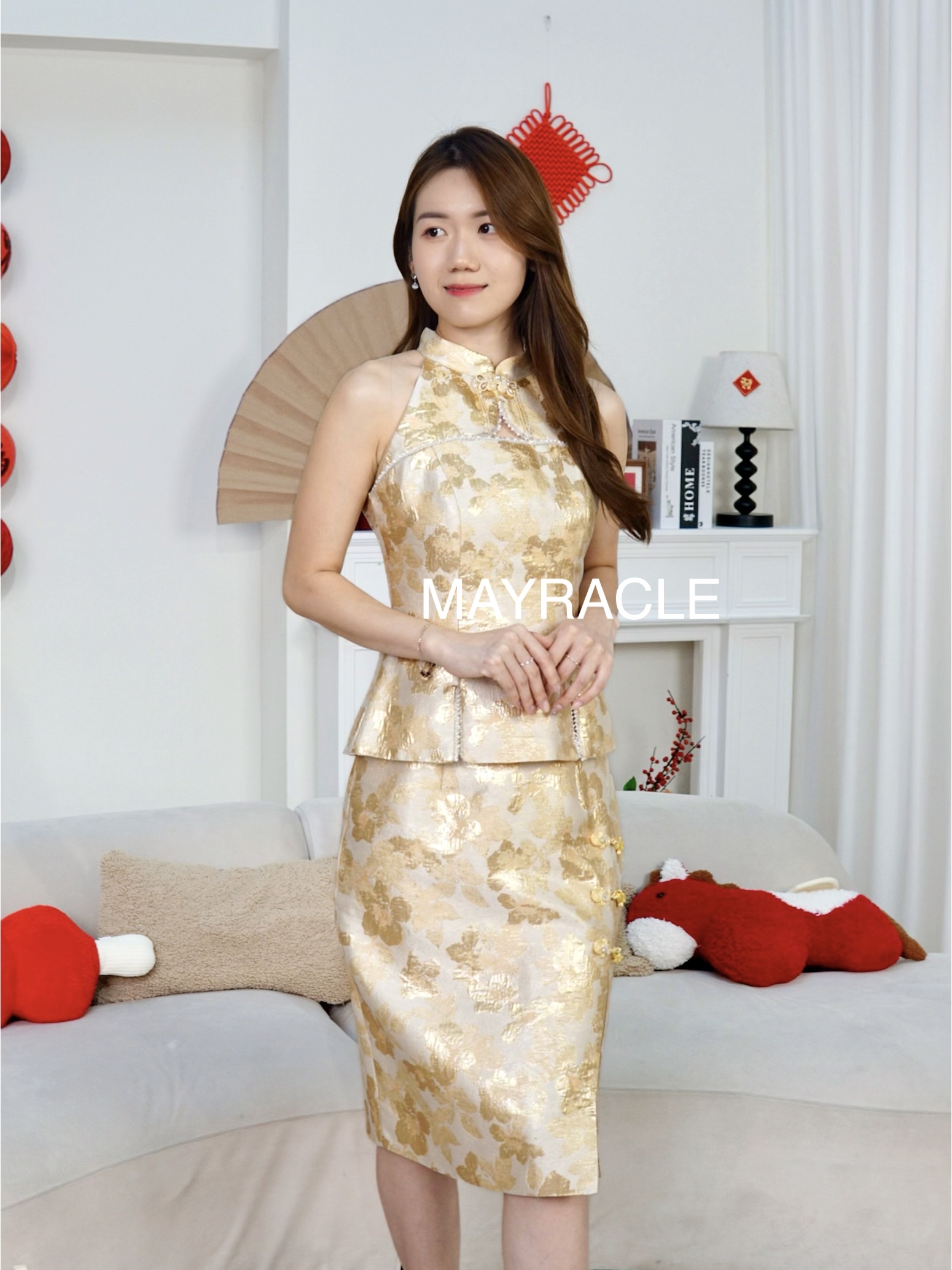 [PRE-ORDER] CNY 2027 Wang (旺) Top + Skirt Set