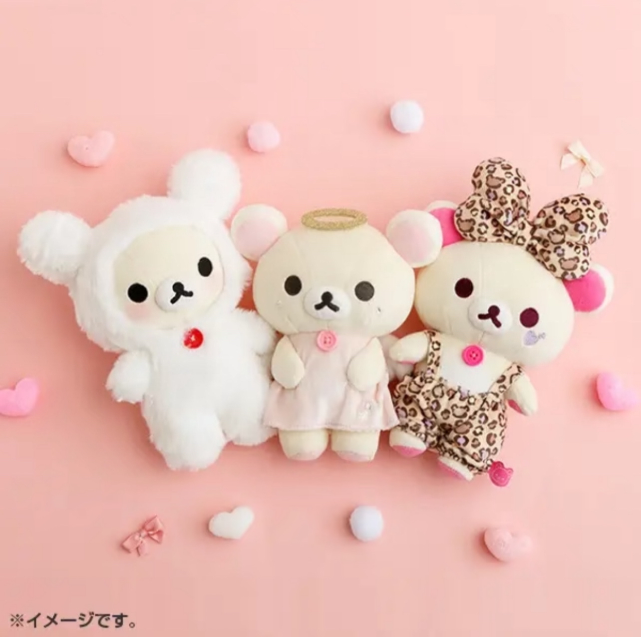 《預訂貨品》全新日本網上限定 滿滿小白熊系列公仔套裝 1套3隻。（不設散賣）