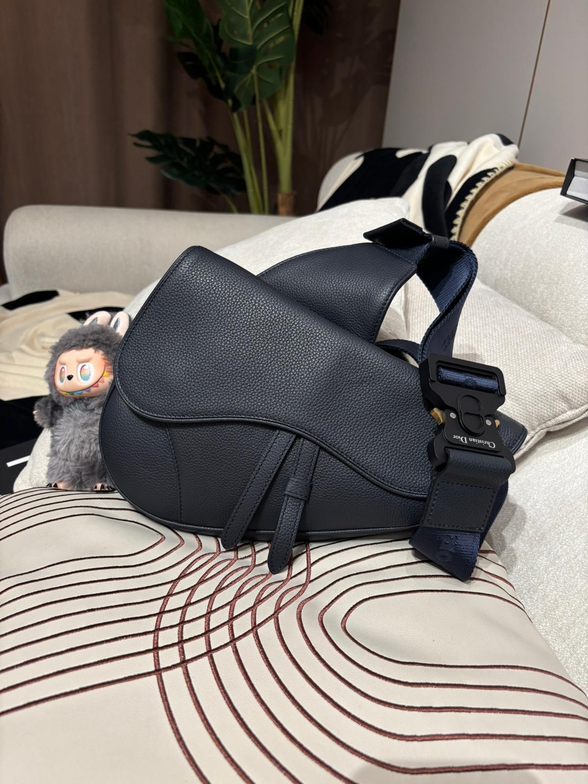 Dior saddle bag calfskin men  100%Authentic ,98%new✅dust bag  