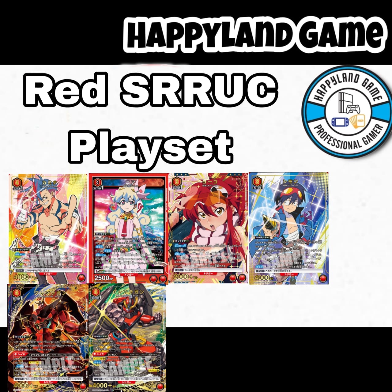Union Arena TCG Gurren Lagann - Red SRRUC Playset (Pre-Order)