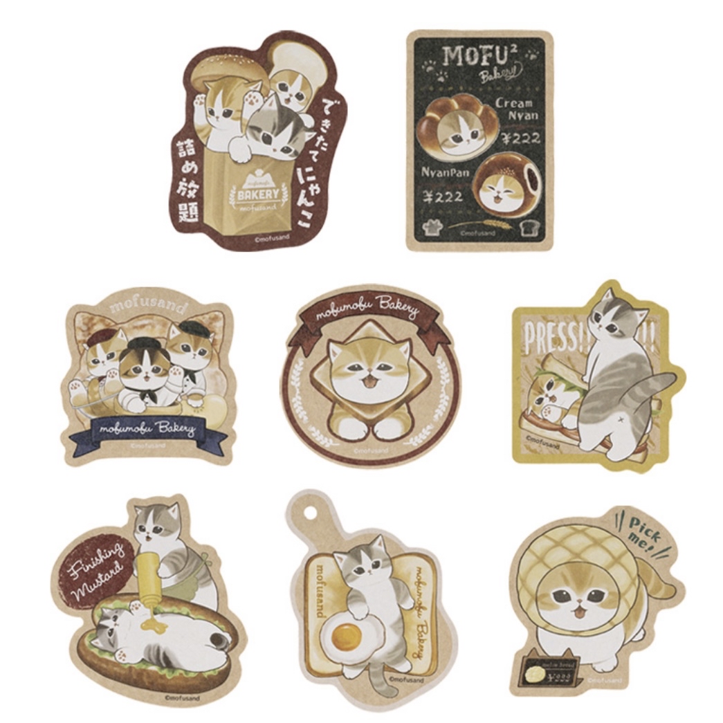 Mofusand 鯊魚貓 貼紙｜預訂