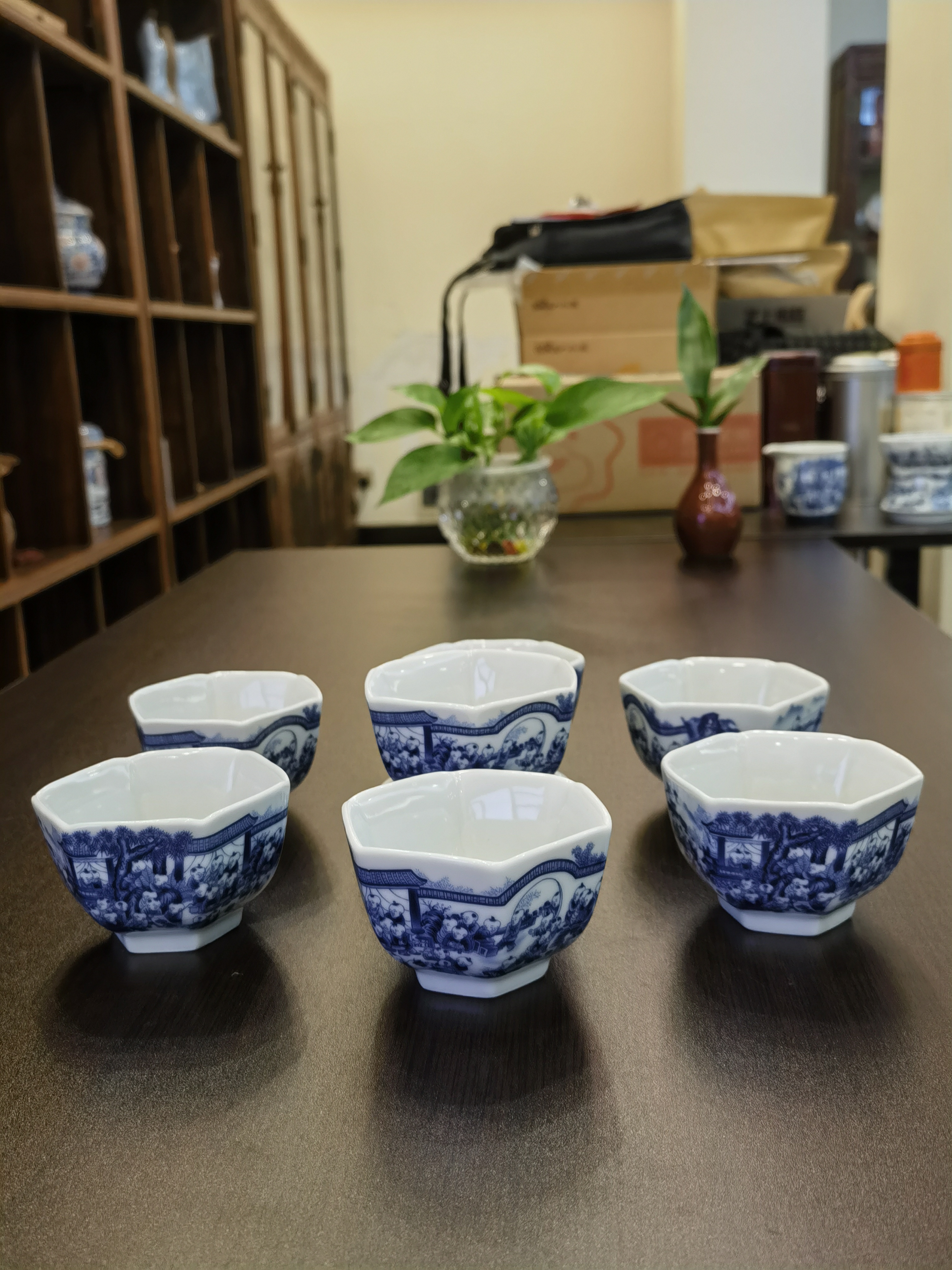 14-百子圖 - 六角茶杯 - <有需要請聯絡我們 852-6329 6186>