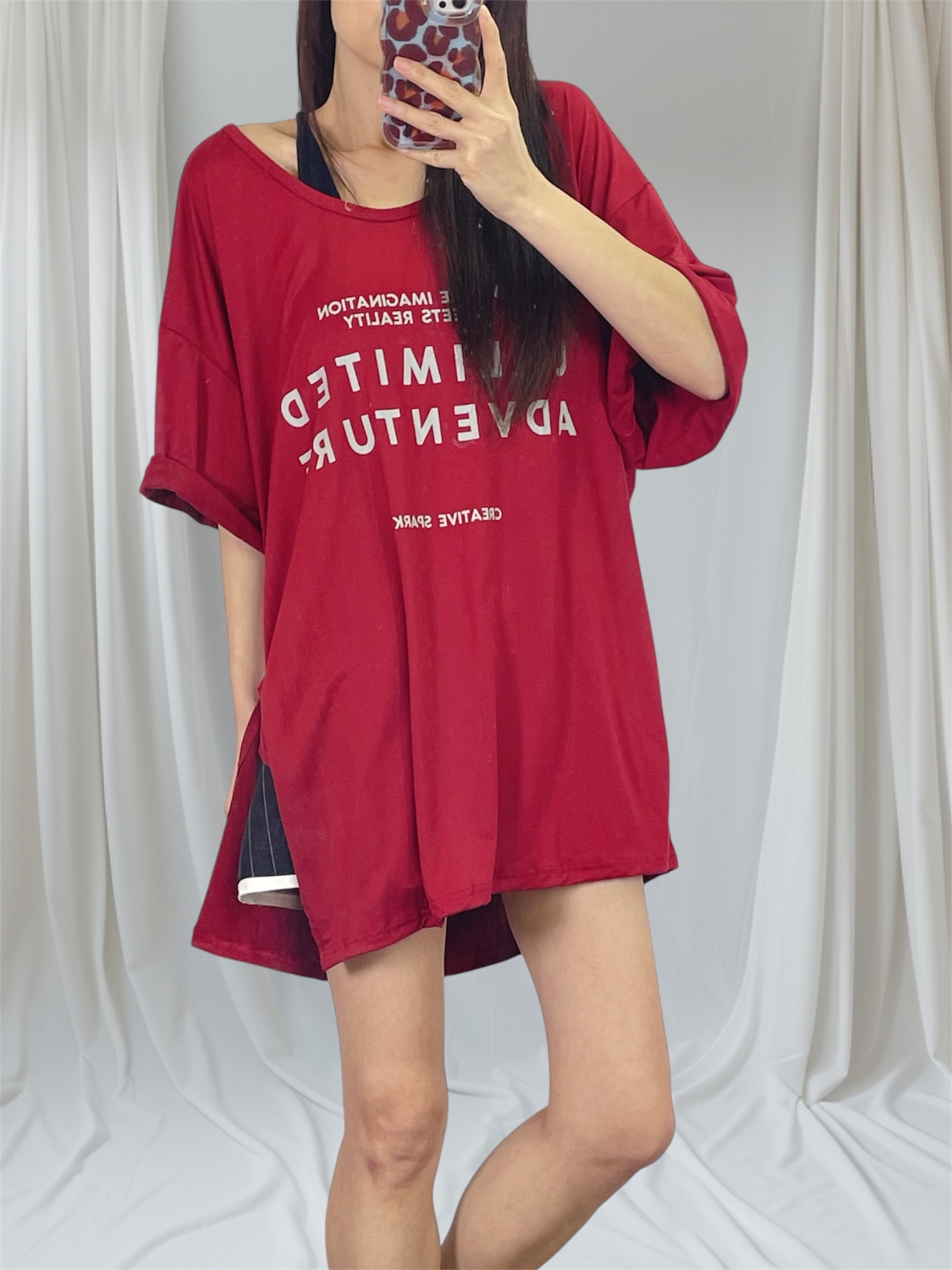 K5560 棉料印字鬆身tee