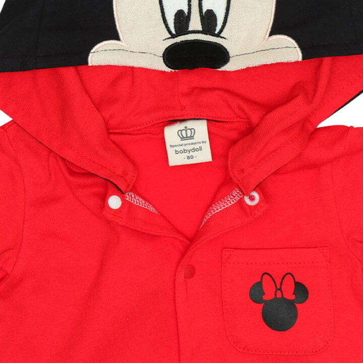 🇯🇵預訂 日本直送🇯🇵Babydoll x Disney兩色人物造型連帽短袖包屁裙