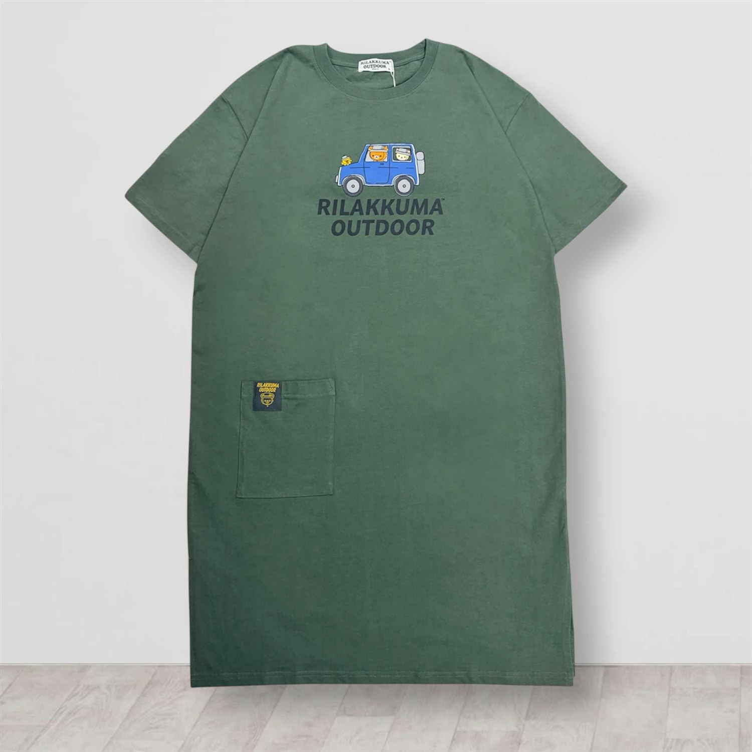 Rilakkuma Outdoor 超寬鬆長版短袖T恤連身裙