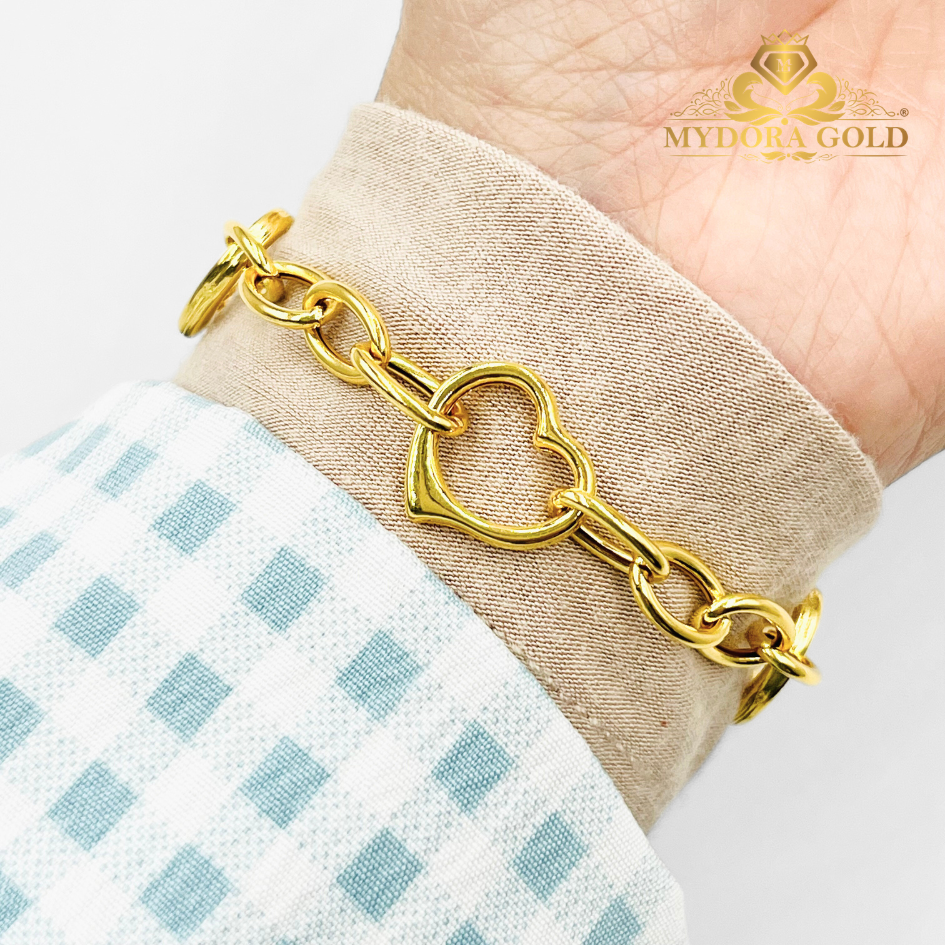 MYDORA Rantai Tangan MAD love | EMAS 916/22k