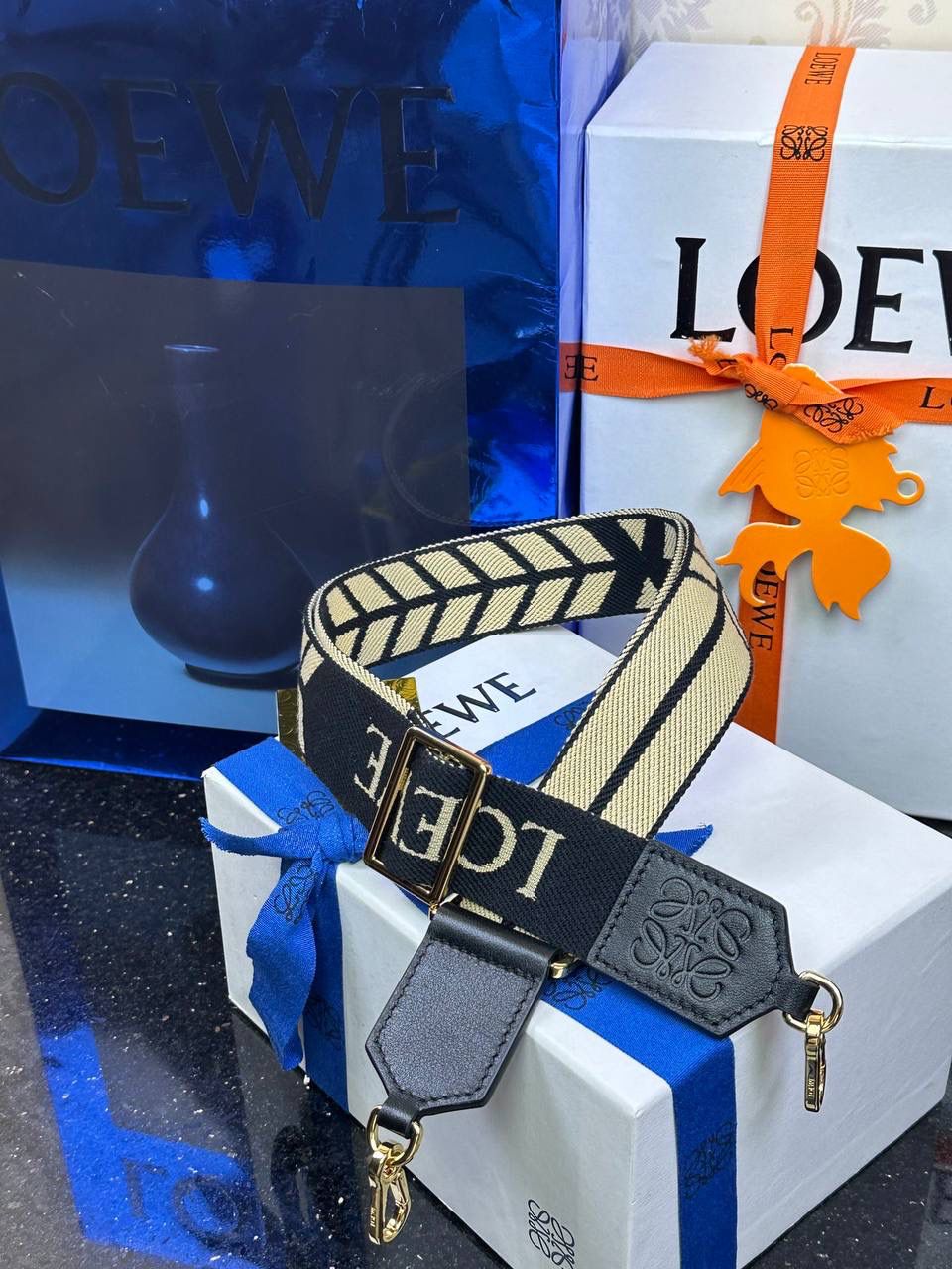 𝐀𝐧𝐚𝐠𝐫𝐚𝐦 刺绣肩带「自然色/克」 👈 全新升级上线♻️ 尺寸:130-4cm（长度可调节） 编码：182323