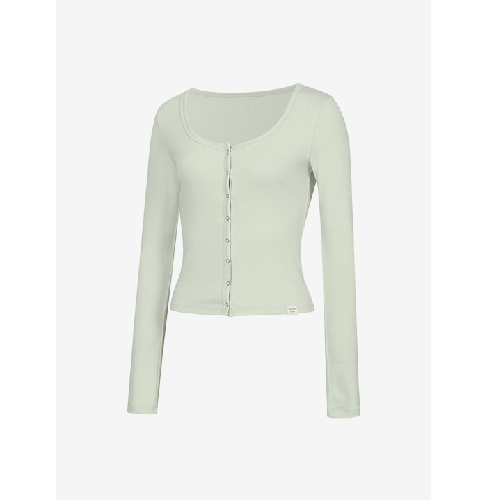 初春款小U領Cardigan 預購_Round Neck Button-Up Cardigan by Grandeline