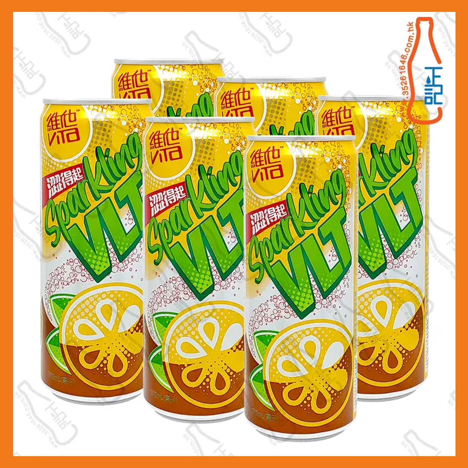 ==(罐裝)維他<氣泡>檸檬茶 310ml x 6罐 /份