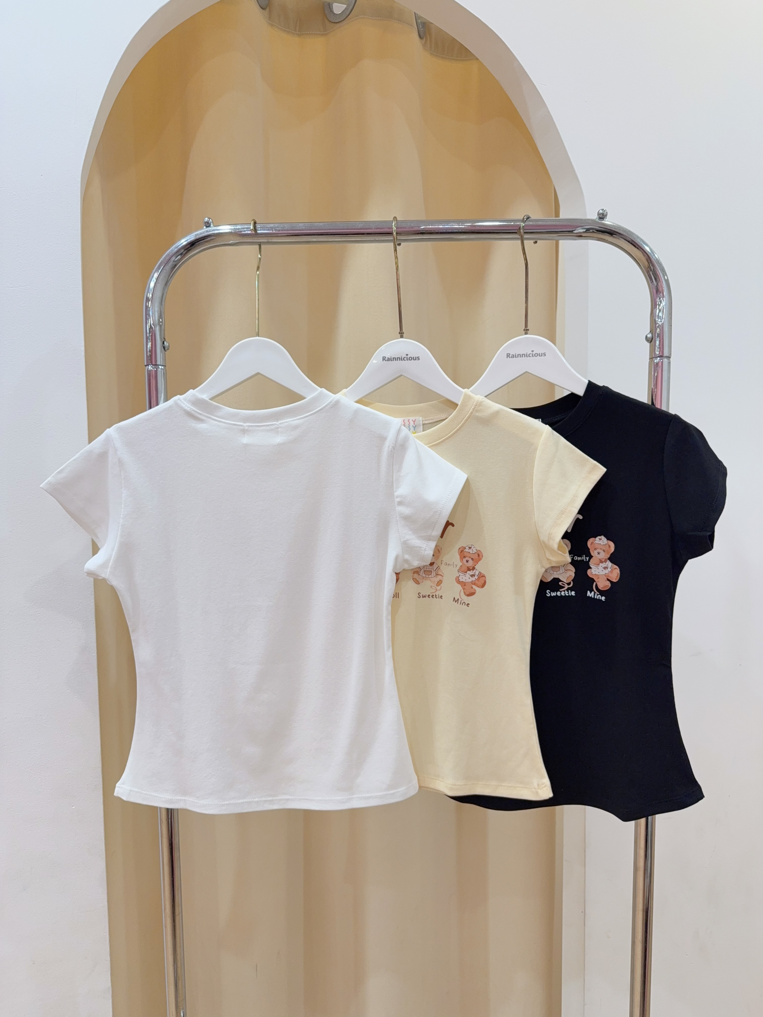 可爱泰迪熊修身短上衣 R2943 