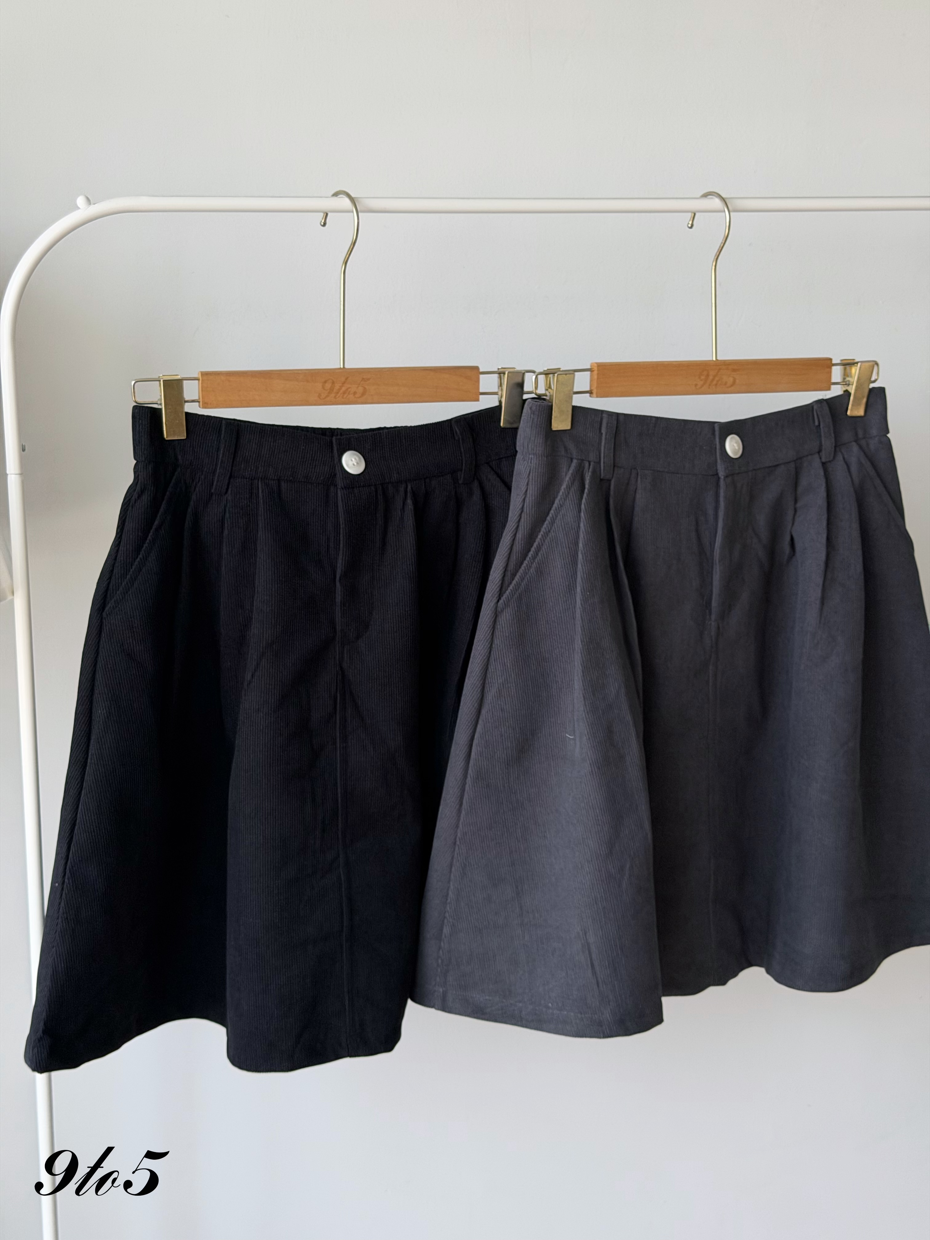 S2021 A Line Corduroy Midi Skirt - 4 Colors 