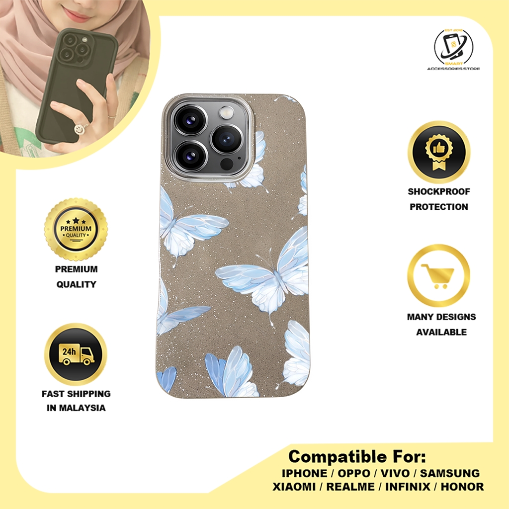 BLING CASE PHONE FOR IPHONE - DESIGN BUTTERFLY B