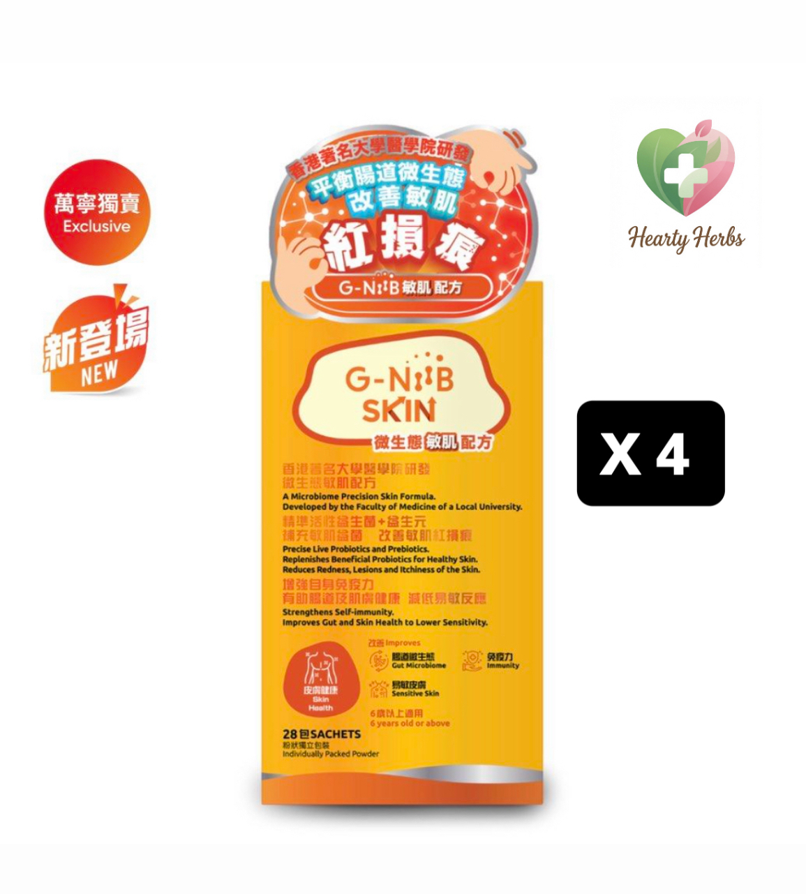 // 27年1-2月expiry // 清貨優惠 $999 / 4 盒 gniib g-niib 敏肌配方 敏感肌 紅敏損 gniib skin