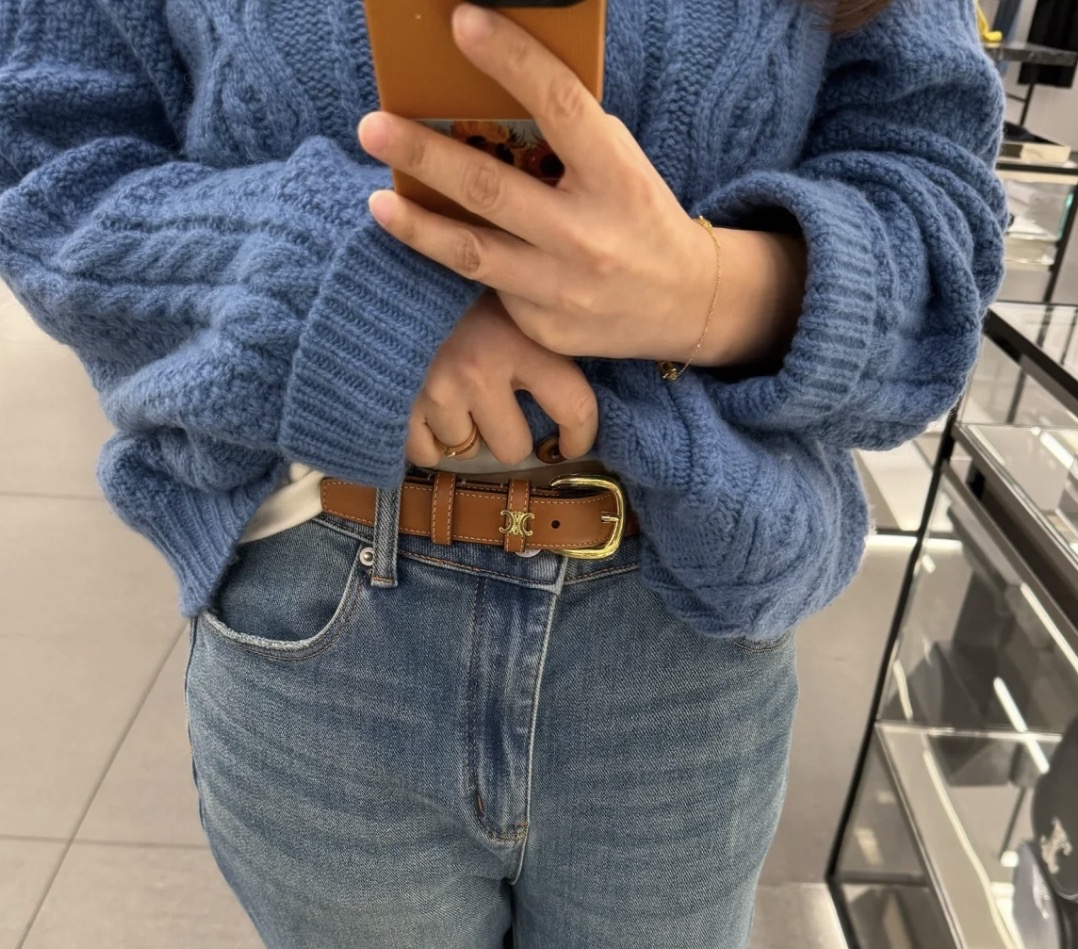 限時優惠✨新款🆕訂貨📮Celine 2.5cm Vivienne belt   小logo 更低調 Size 80/85/90