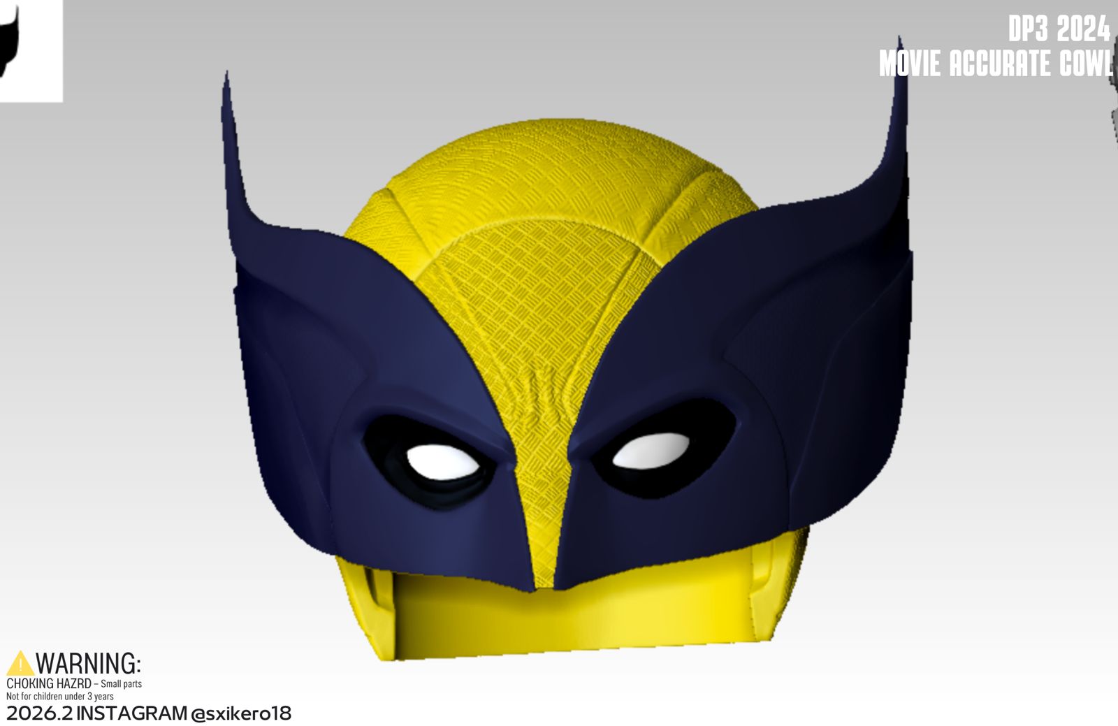 狼人面罩頭雕項目 Wolverine movie accurate cowl project