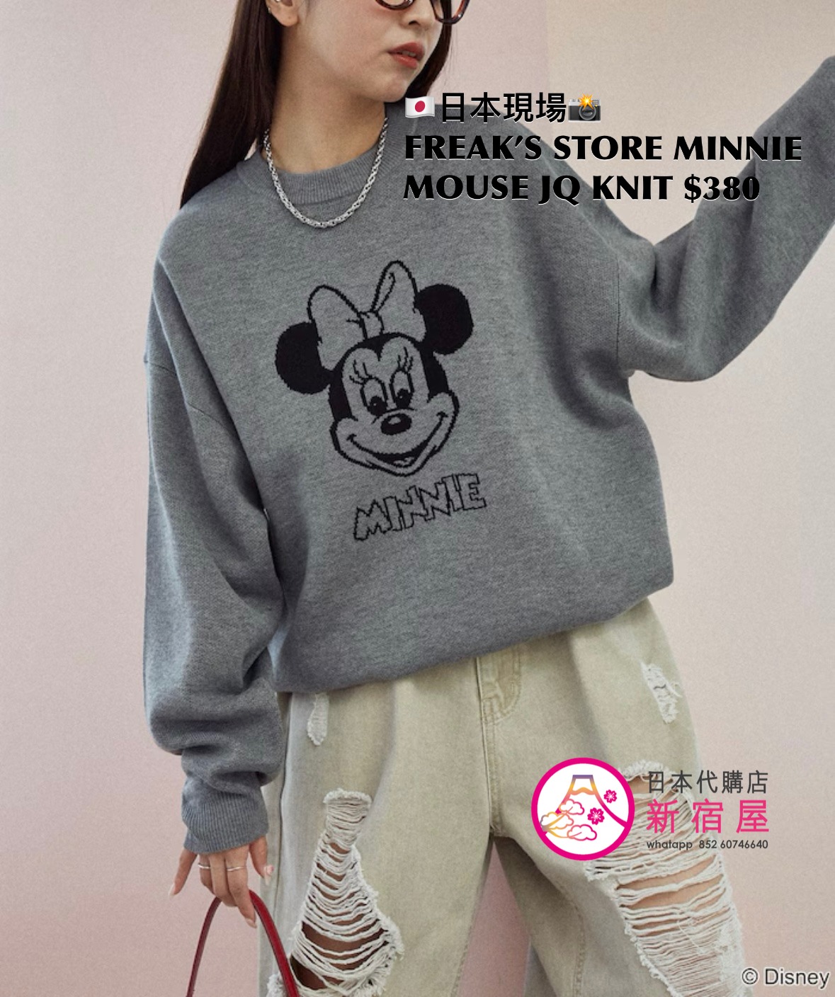 FREAK’S STORE MINNIE MOUSE JACQUARD KNIT