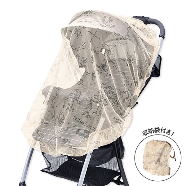 🇯🇵預訂 日本直送🇯🇵Winnie the pooh 小熊維尼印花嬰兒車防蟲網