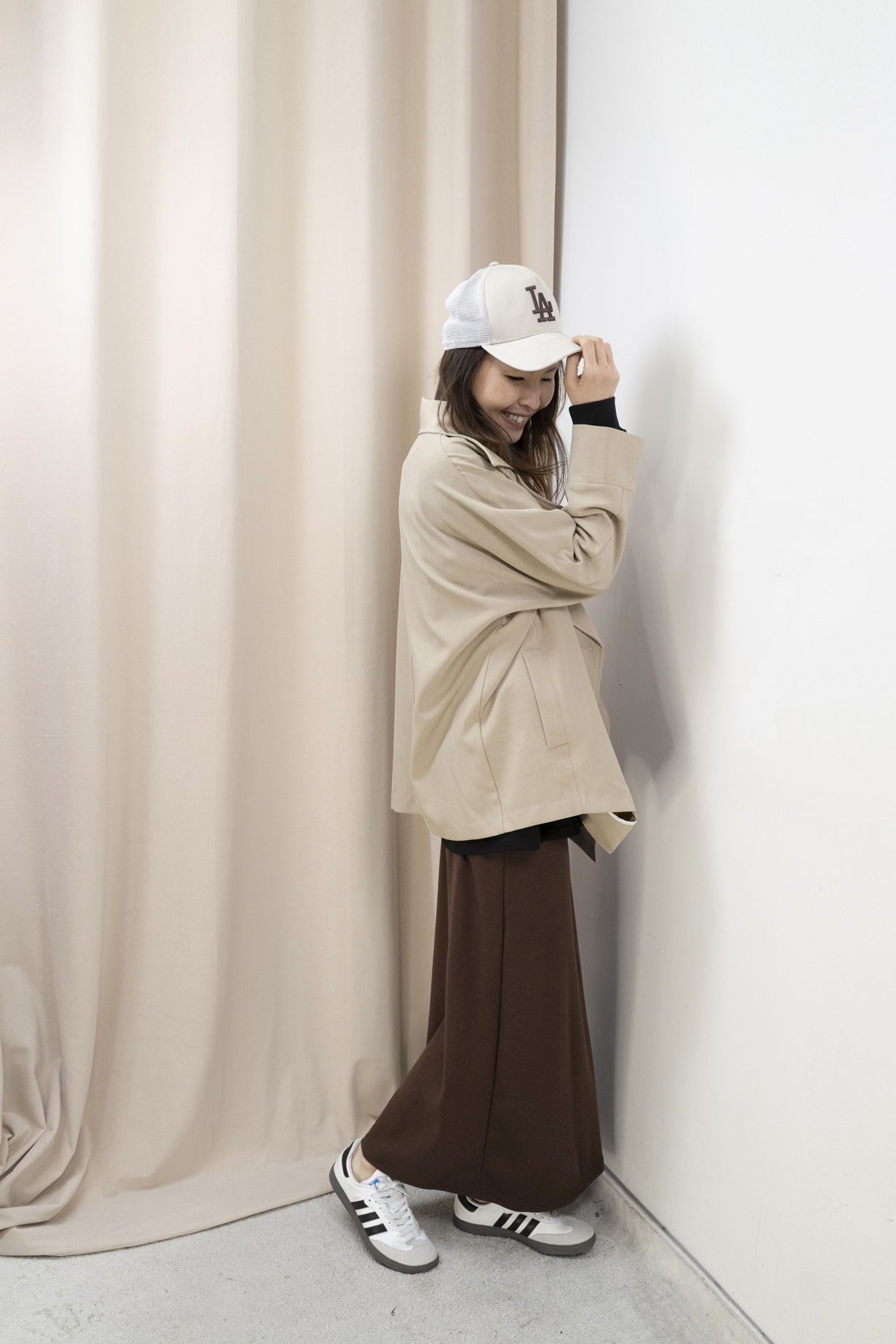 推薦！Smart Causal 必備大翻領西外（卡其啡色）