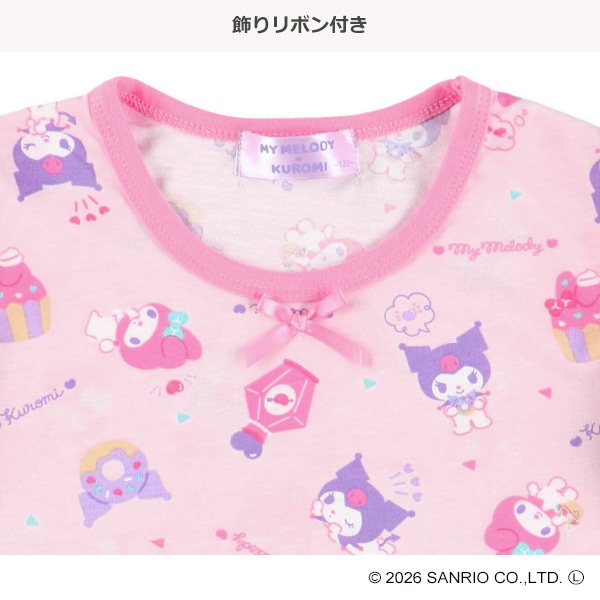 🆕【⭐訂購⭐】🌀 🇯🇵 日本直送🇯🇵 #Melody & #Kuromi 泡泡袖短袖家居服🌀 [ELDA-0115][260422]