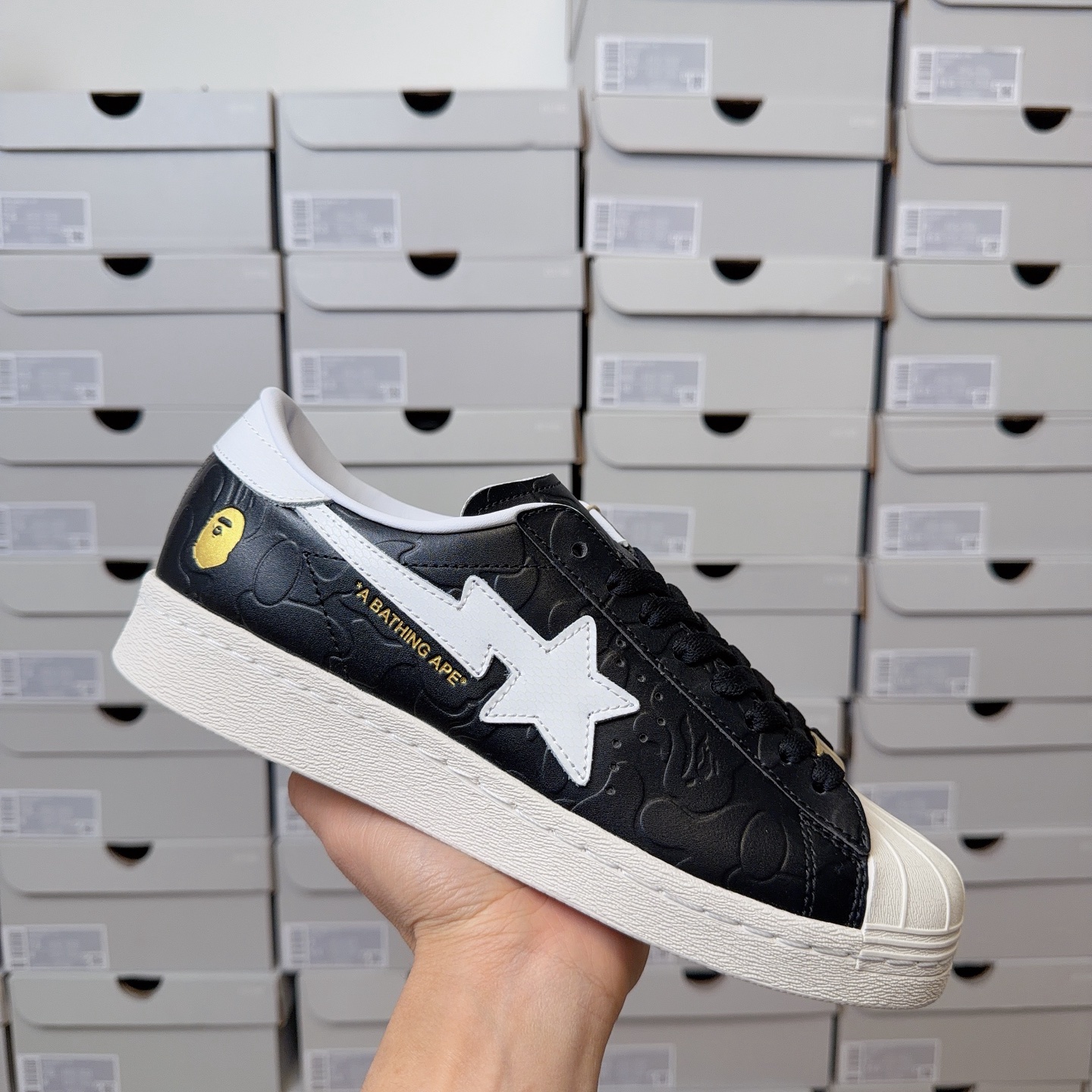 Adidas Superstar Atmos x BAPE 25th Anniversary JQ3666