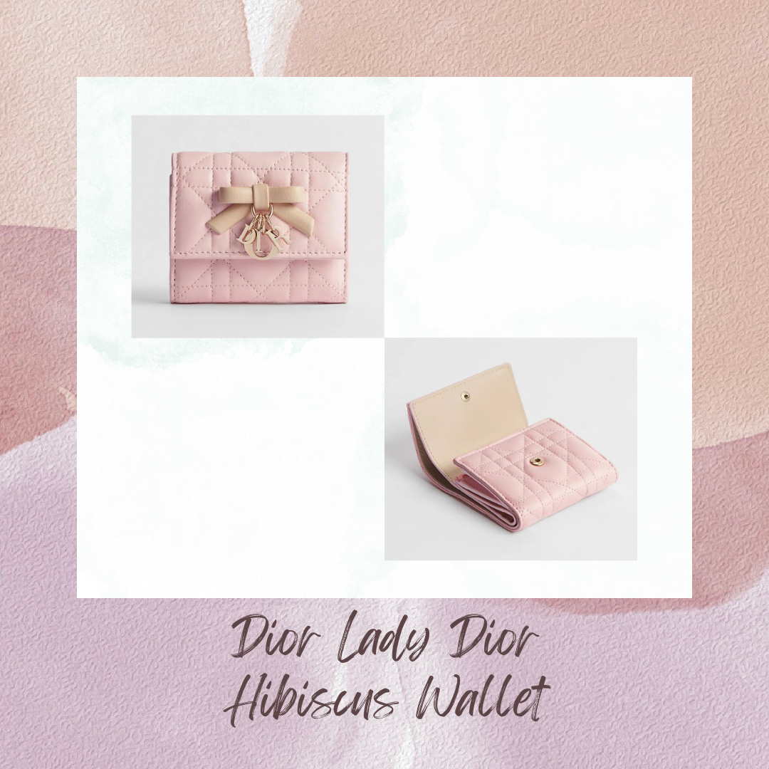 Dior Lady Dior Hibiscus Wallet Cannage Lambskin (S2608OUQC_M30I)