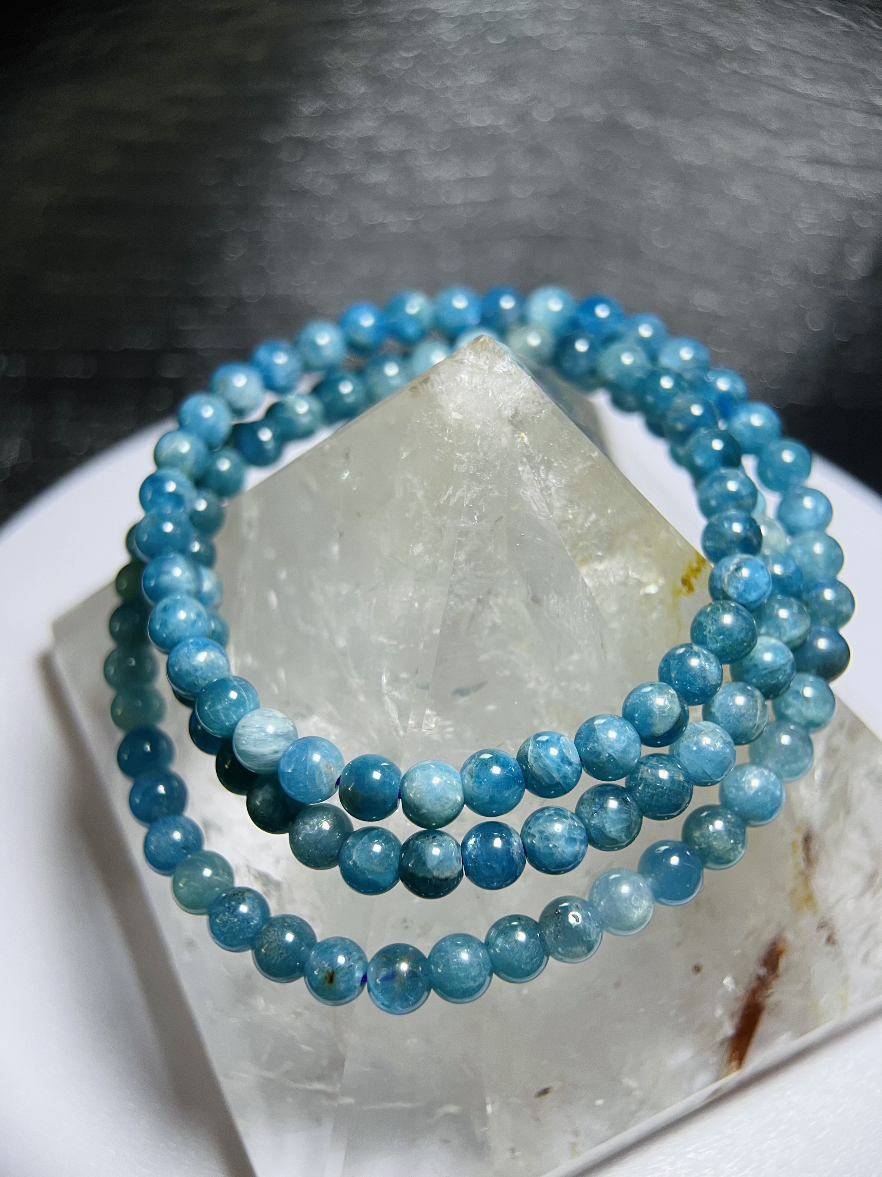 2901B-026 手鏈｜藍磷輝 （3圈）