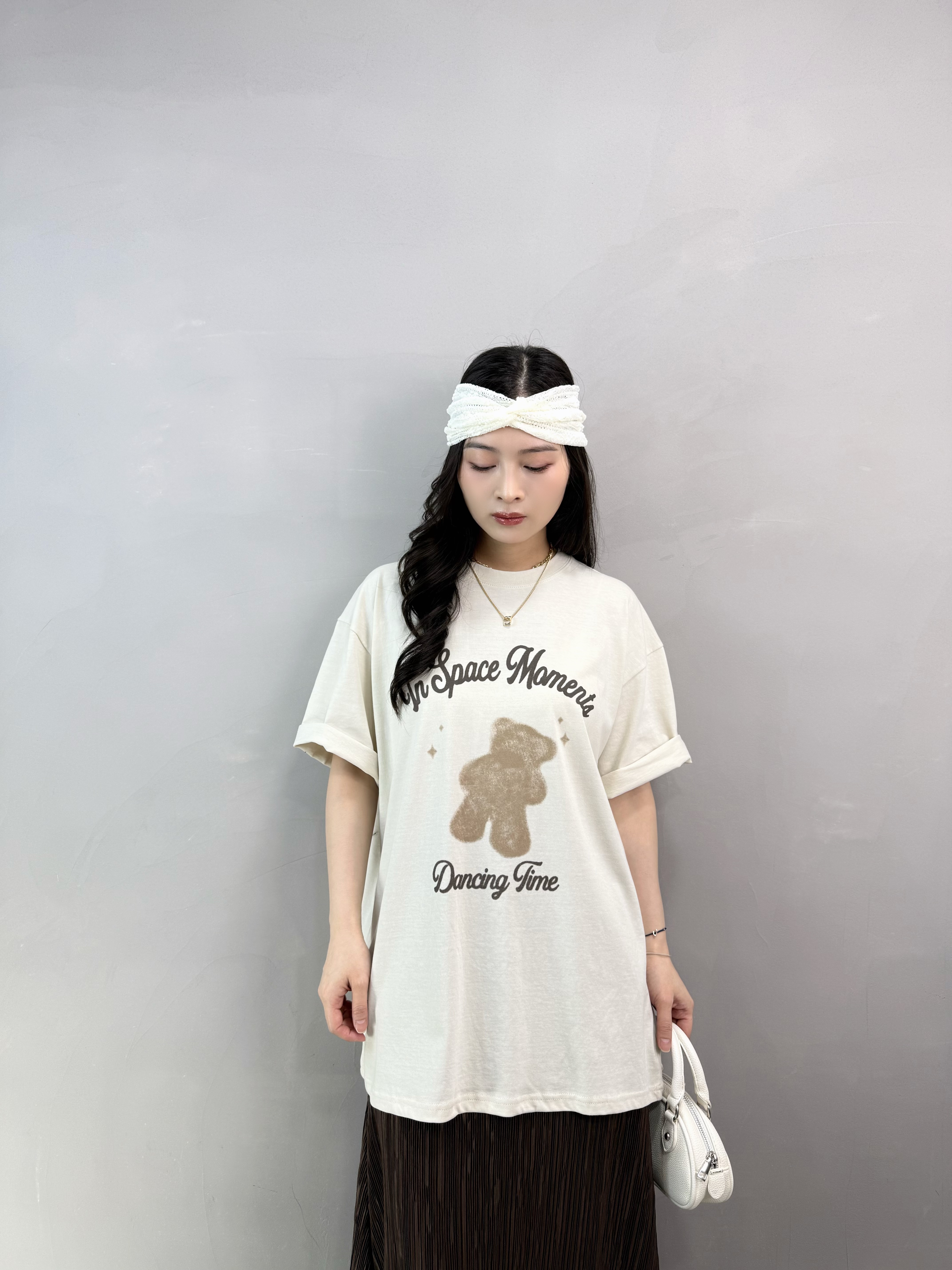 L65 洗水棉熊仔Tee
