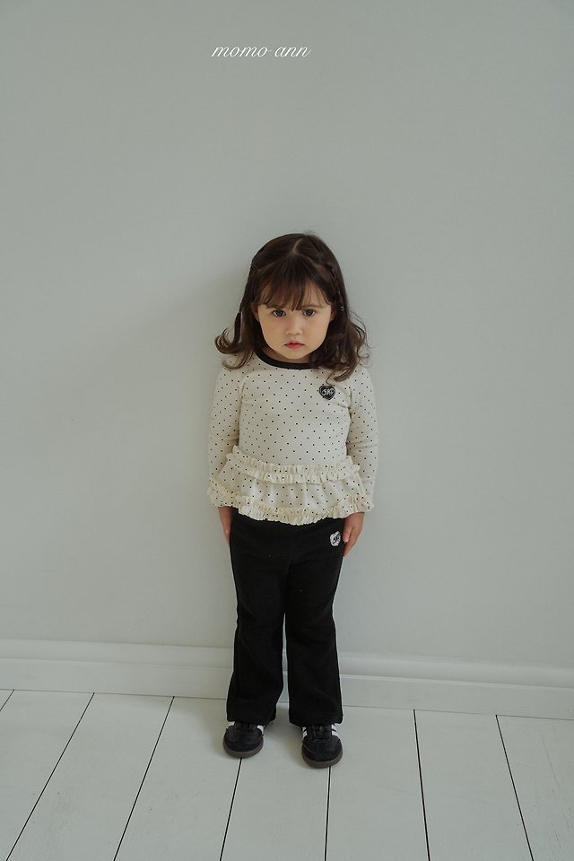 Momoann | Dot Frill Tee