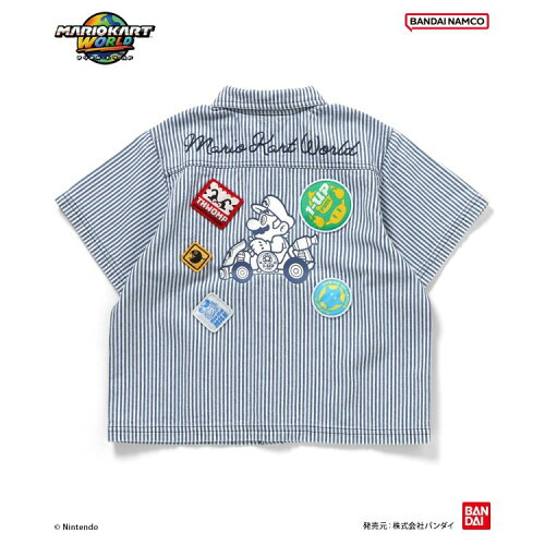 🆕【⭐訂購⭐】🌀 🇯🇵 日本直送🇯🇵 #MarioKart 刺繡貼布 短袖襯衫［2款選］🌀 [ELEA-0073][260607]